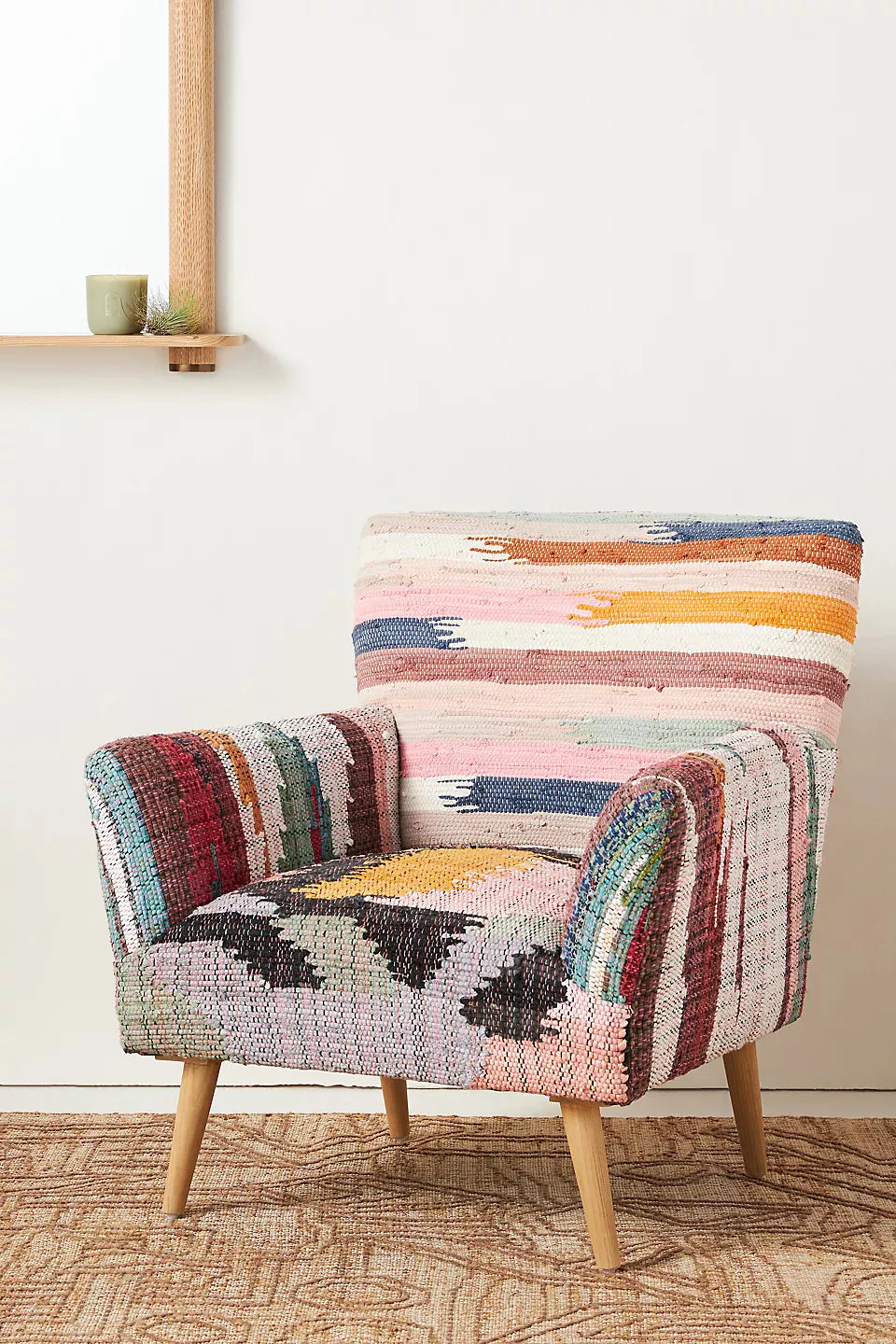 Woven Marija Rag Rug Accent Chair