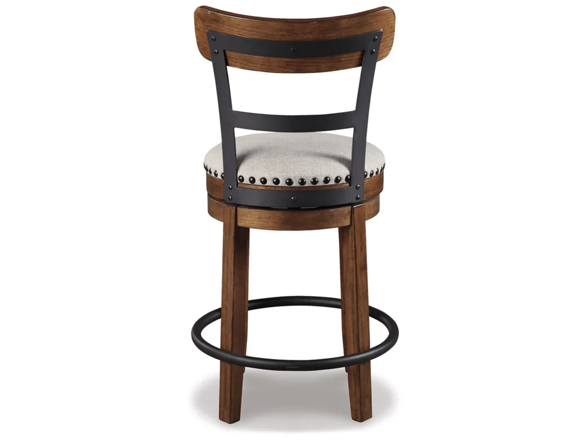 Valebeck Counter Height Upholstered Swivel