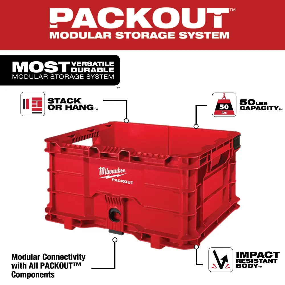 Milwaukee 48-22-84PKIT2 PACKOUT Heavy Duty Polymer Tool Box Combo