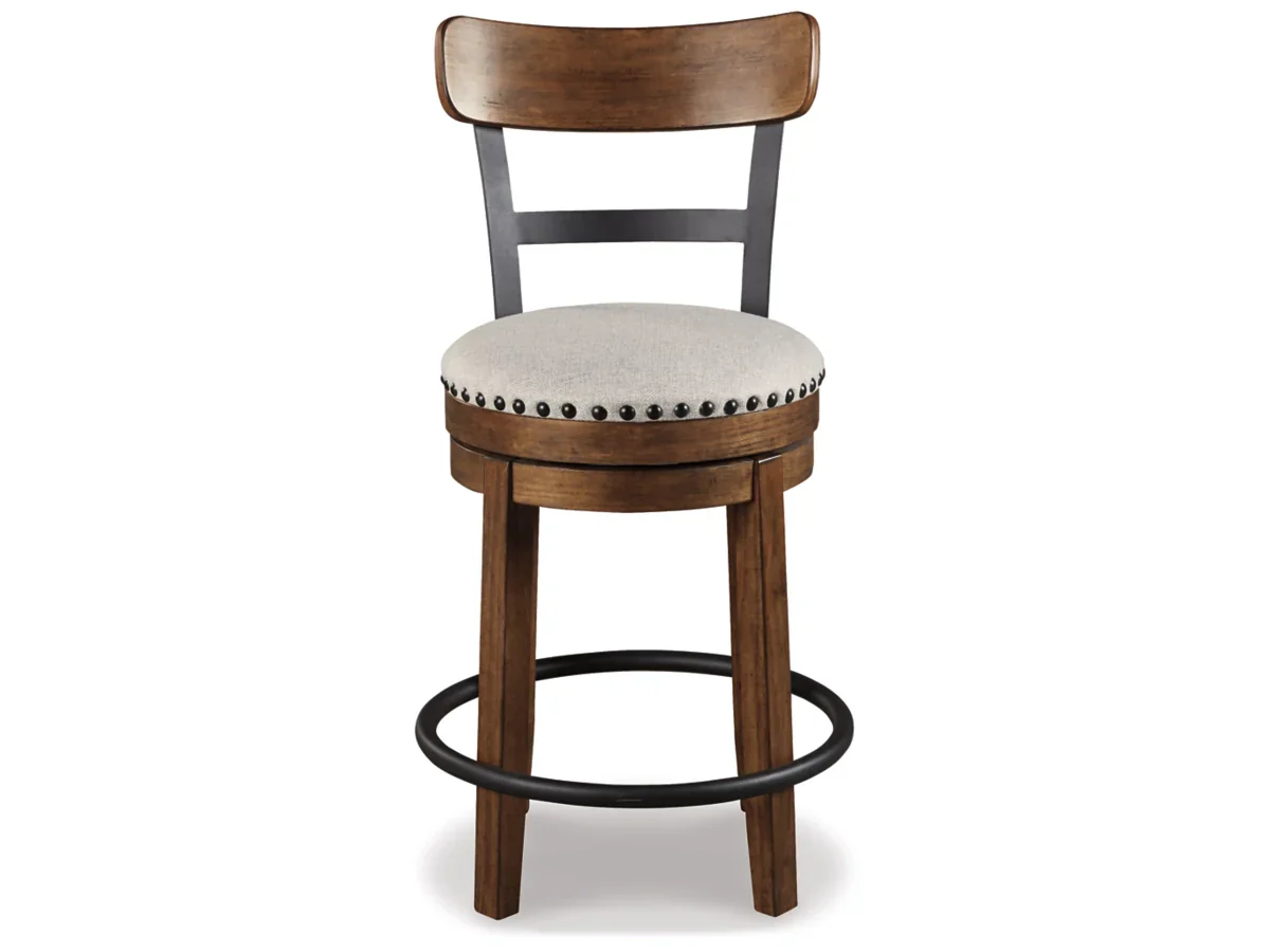 Valebeck Counter Height Upholstered Swivel