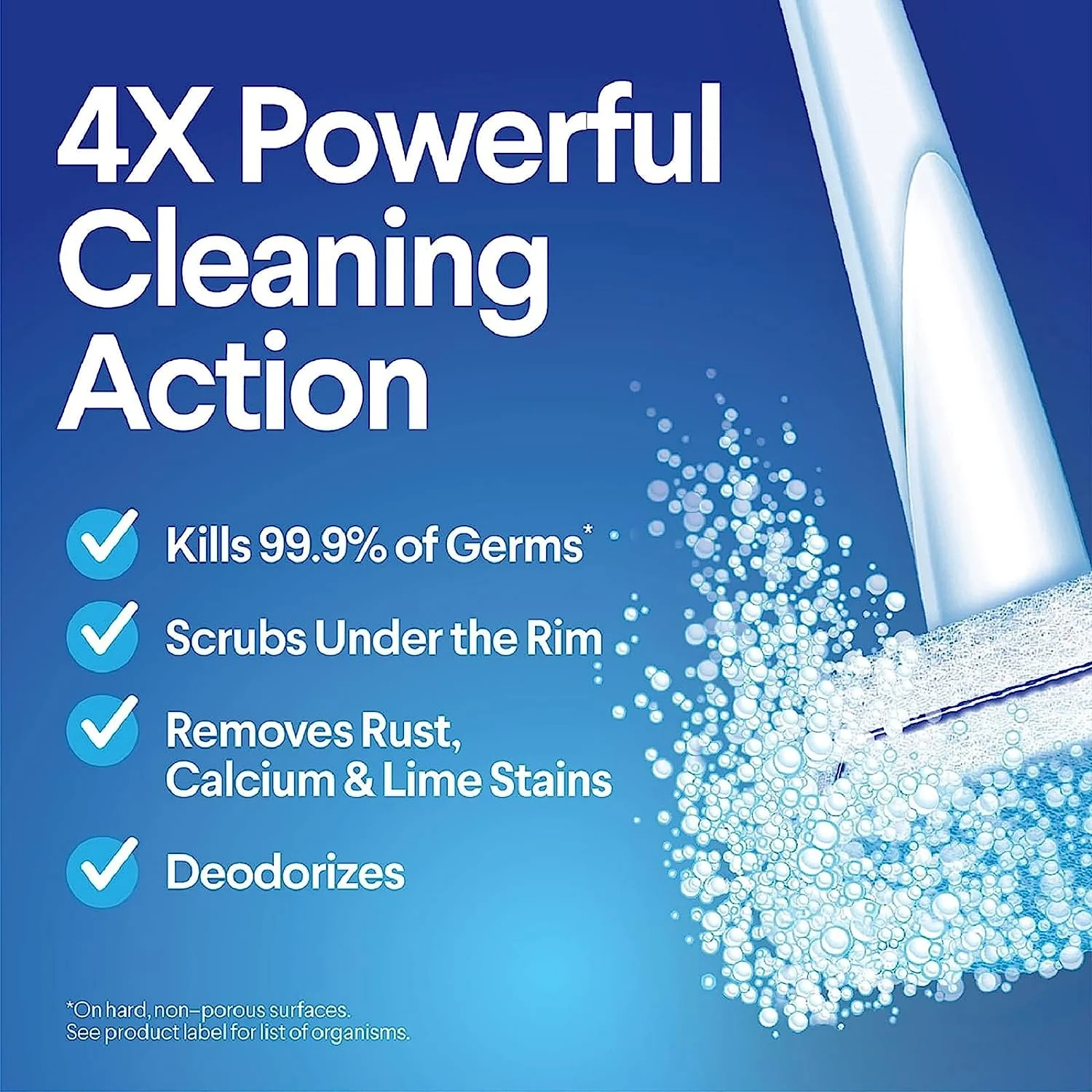 Toilet Wand Disinfecting Refills, Toilet and Bathroom Cleaning, Toilet Brush Heads, Disposable Wand Heads, Rainforest Rush, 30 Count