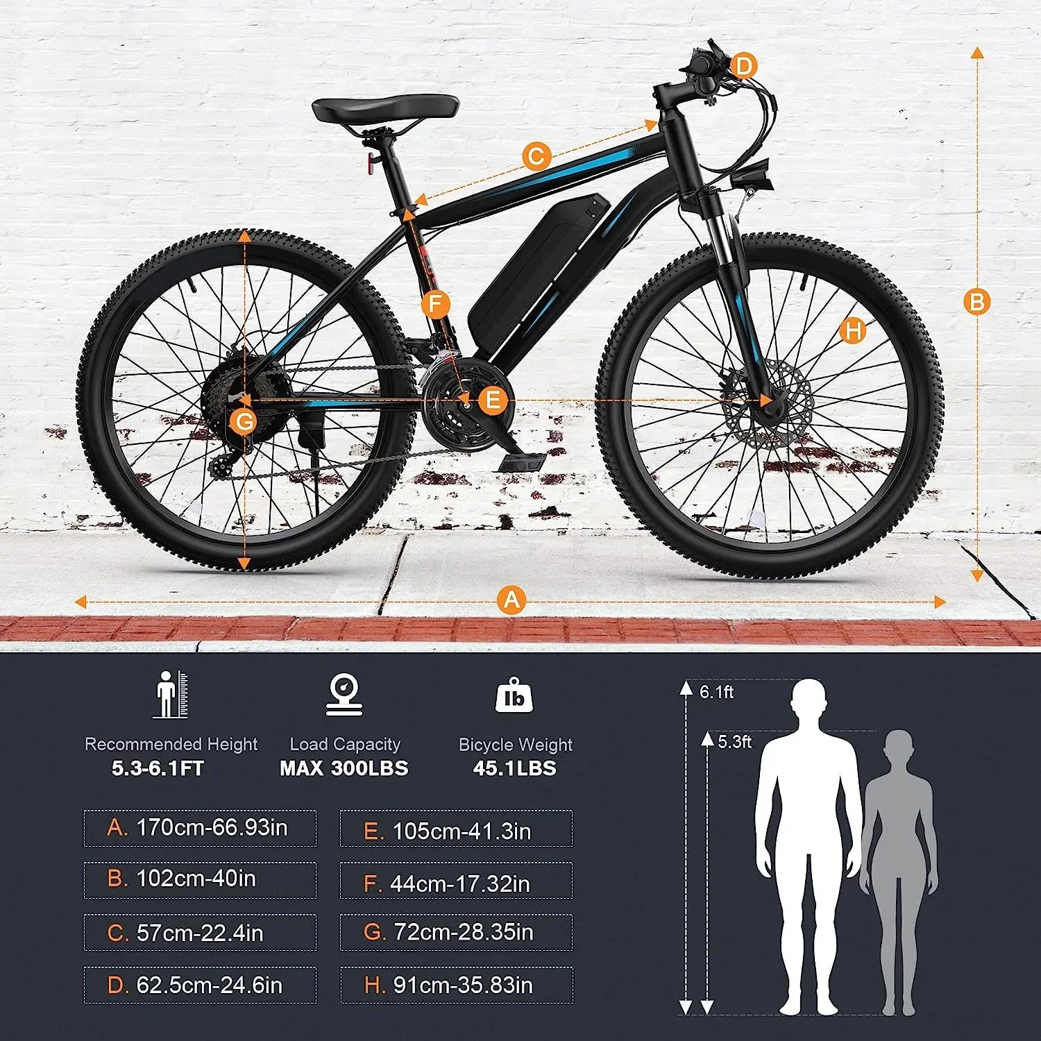 Electric Bike, Electric Bike for Adults, 26