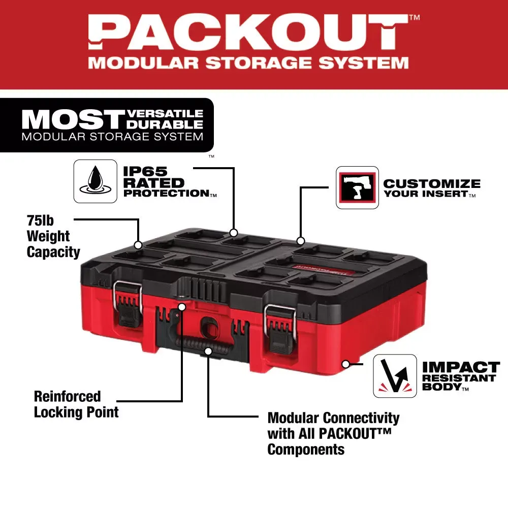 Milwaukee MWE-48-22-8450 Polymer Foam Insert Packout Tool Case