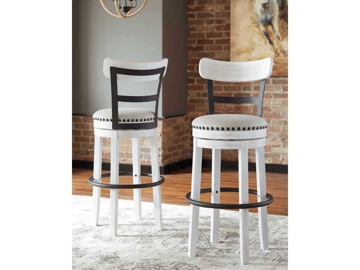 Valebeck Counter Height Upholstered Swivel