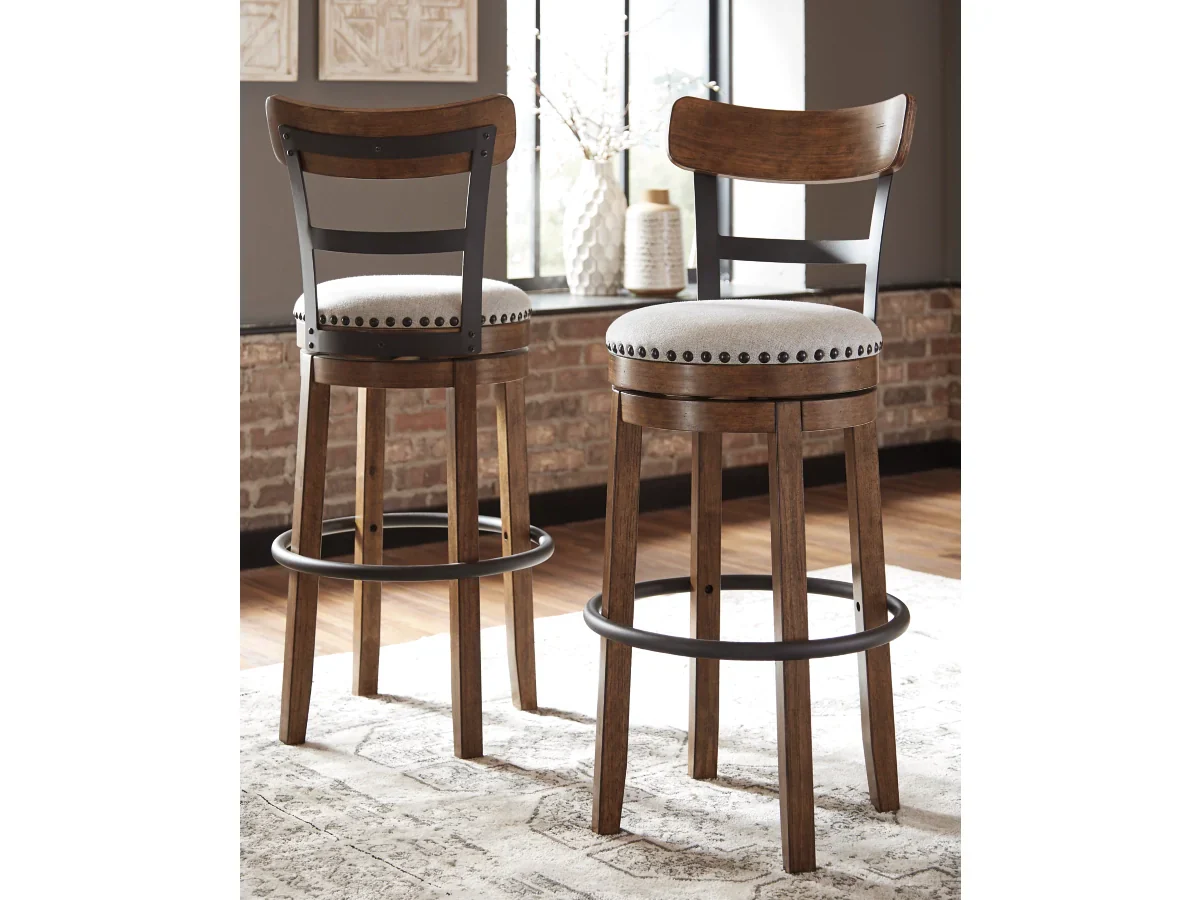 Valebeck Counter Height Upholstered Swivel