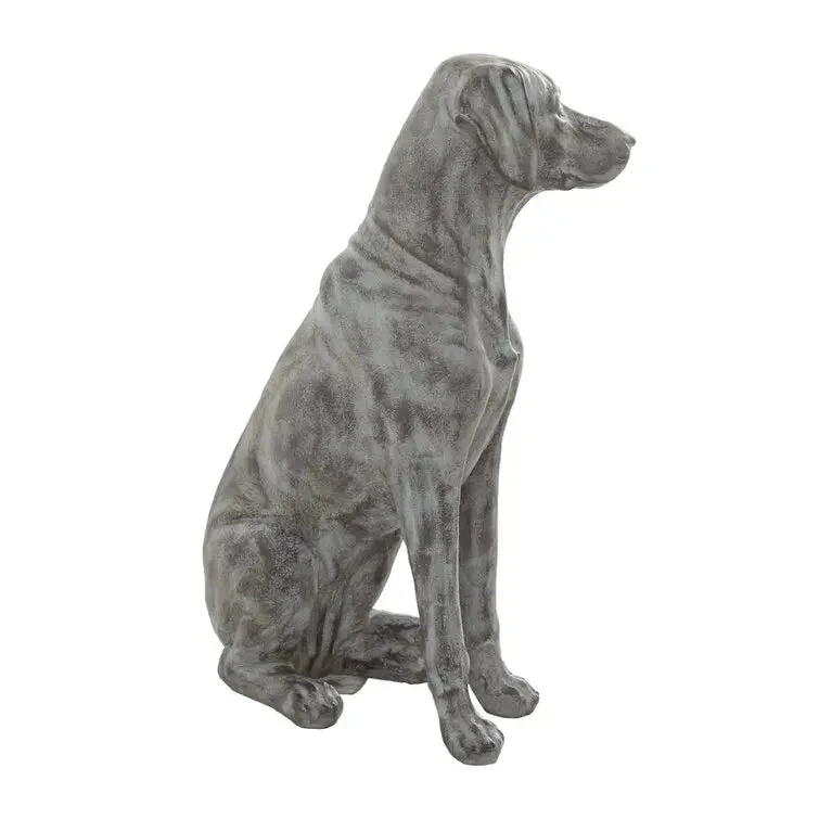 A charming Labrador dog garden sculpture