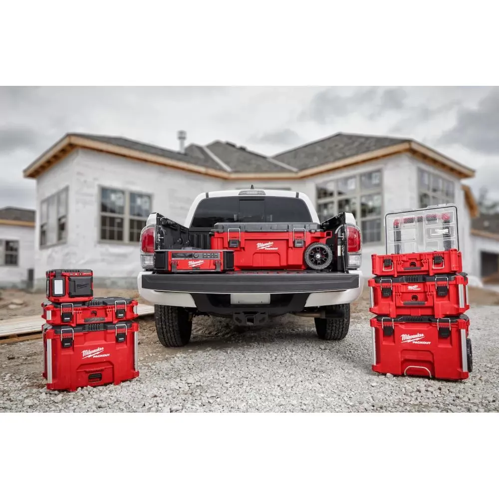 Milwaukee Pre-Sale 48-22-842PK PACKOUT Heavy Duty Polymer 2 Tool Box Combo Kit