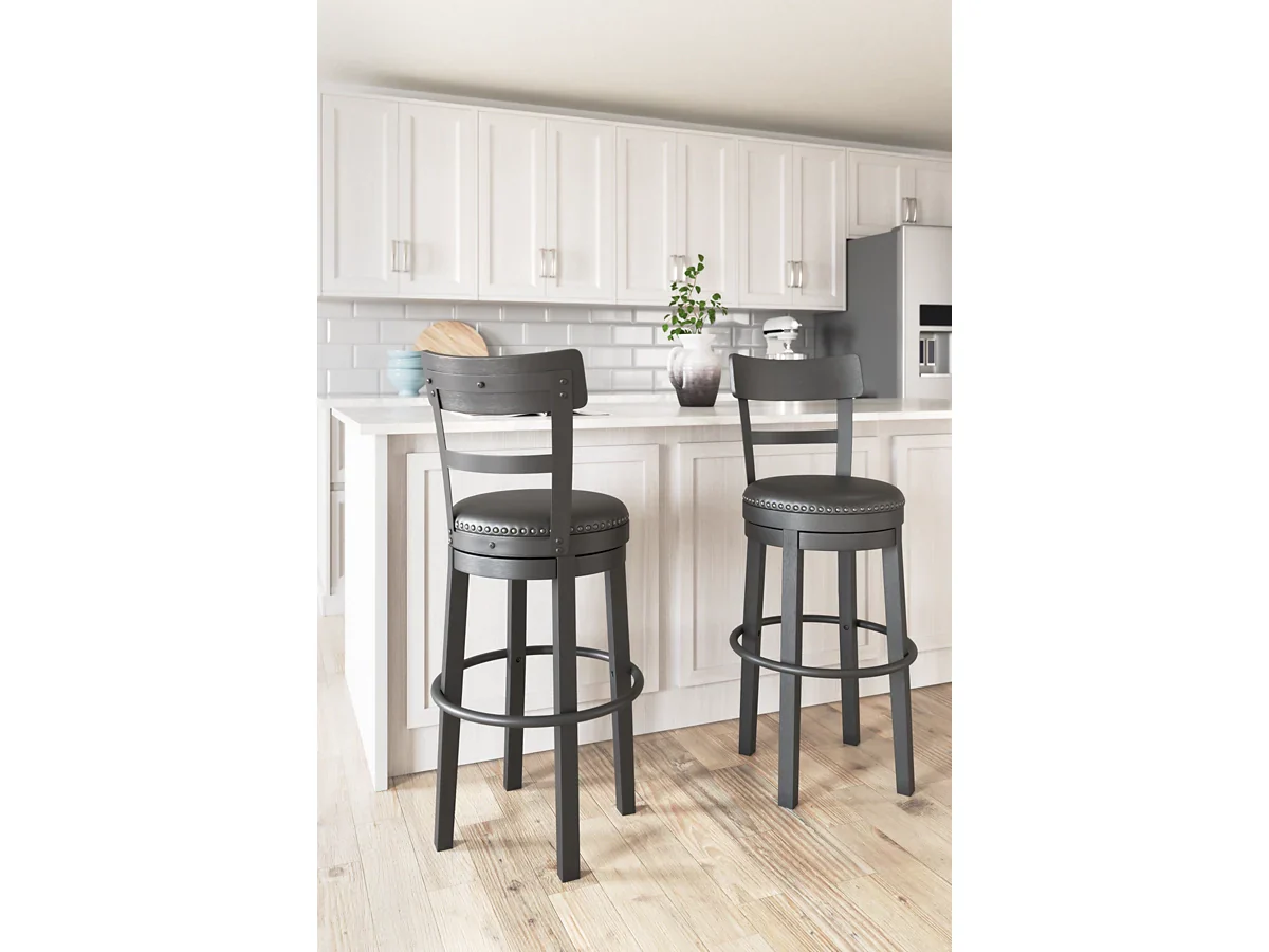 Valebeck Counter Height Upholstered Swivel