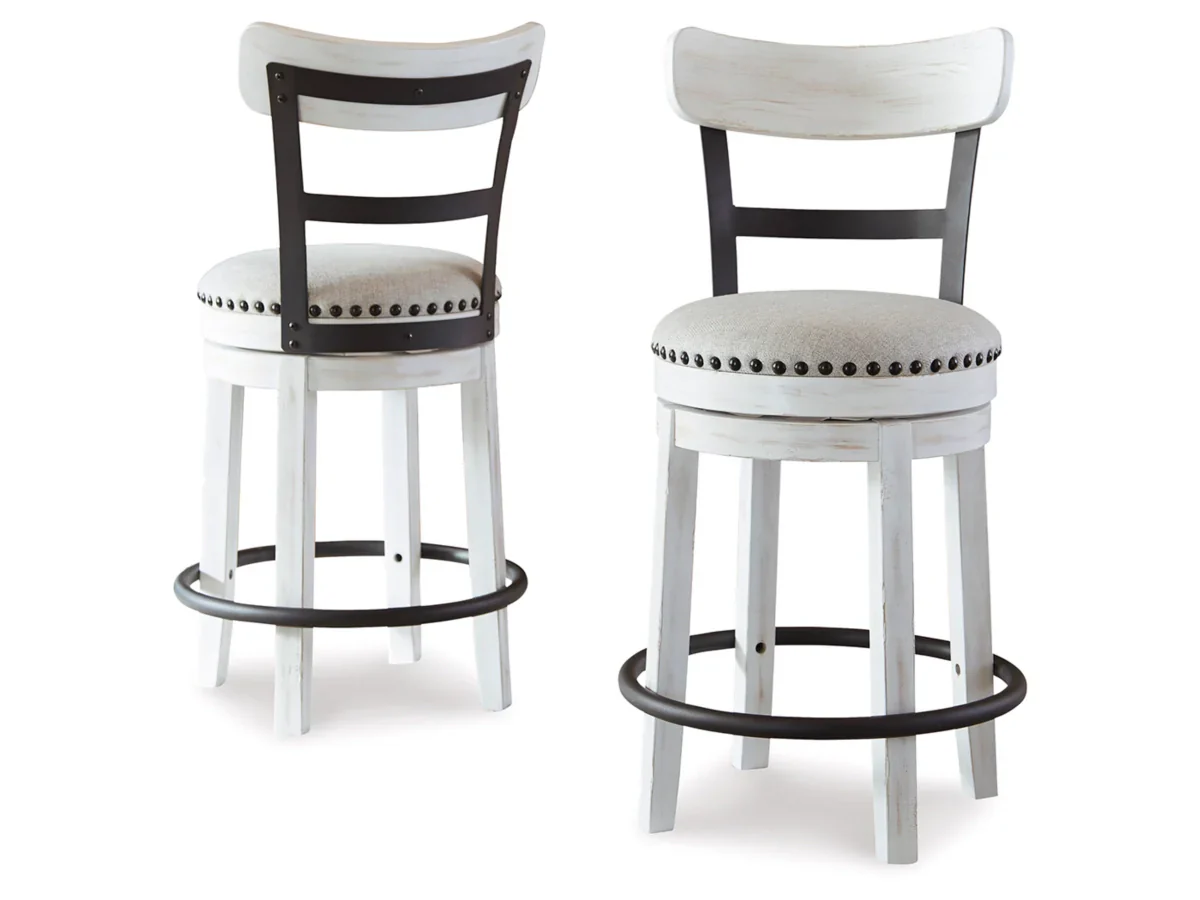 Valebeck Counter Height Upholstered Swivel