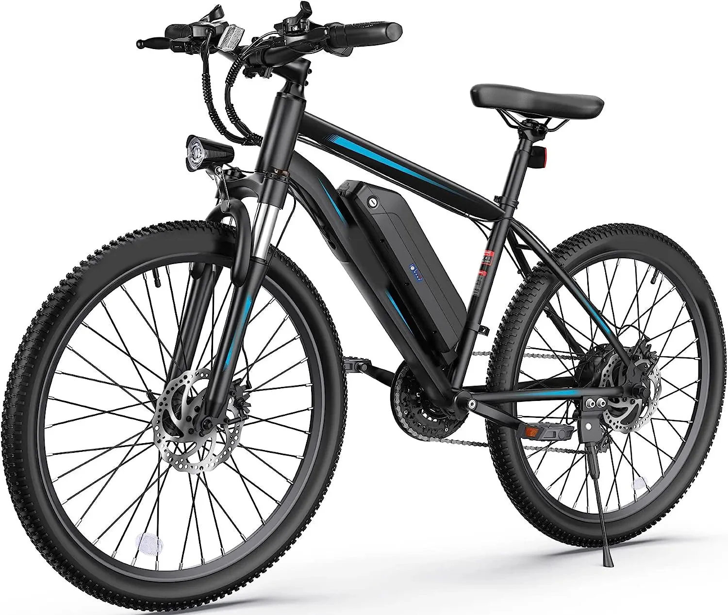 Electric Bike, Electric Bike for Adults 27.5'' E-Bikes with 500W Motor, 21.6MPH Mountain Bike with Lockable Suspension Fork, Removable Battery, Professional 21 Speed Gears Bicycle