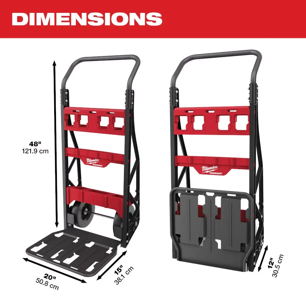Milwaukee 48-22-8415 PACKOUT Heavy Duty 2-Wheel Cart w/ 400 lb Weight Capacity