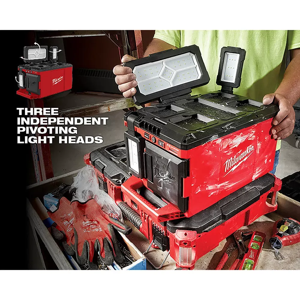 Milwaukee Pre-Sale Pre-Sale 2357-20 M18 18V PACKOUT 3000 Lumen Multi-Directional Light/Charger