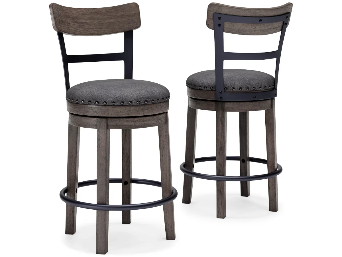 Valebeck Counter Height Upholstered Swivel