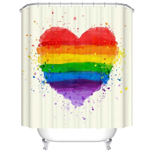 Urijk 1PC Flower Waterproof Shower Curtains for Bath Fabric Liner Solid Bathroom Curtains Shower Curtains With 12 Hooks