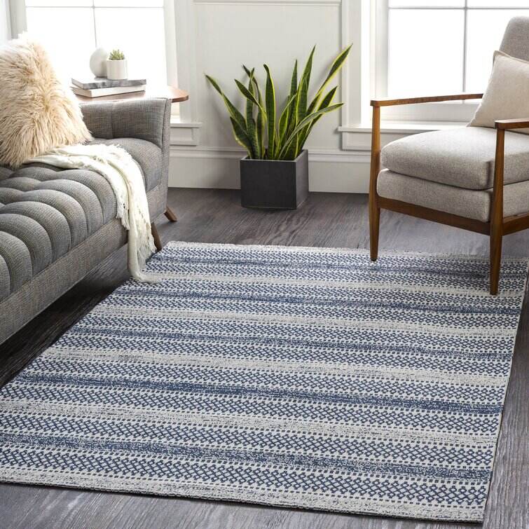 Capen Cotton Charcoal/Cream Rug