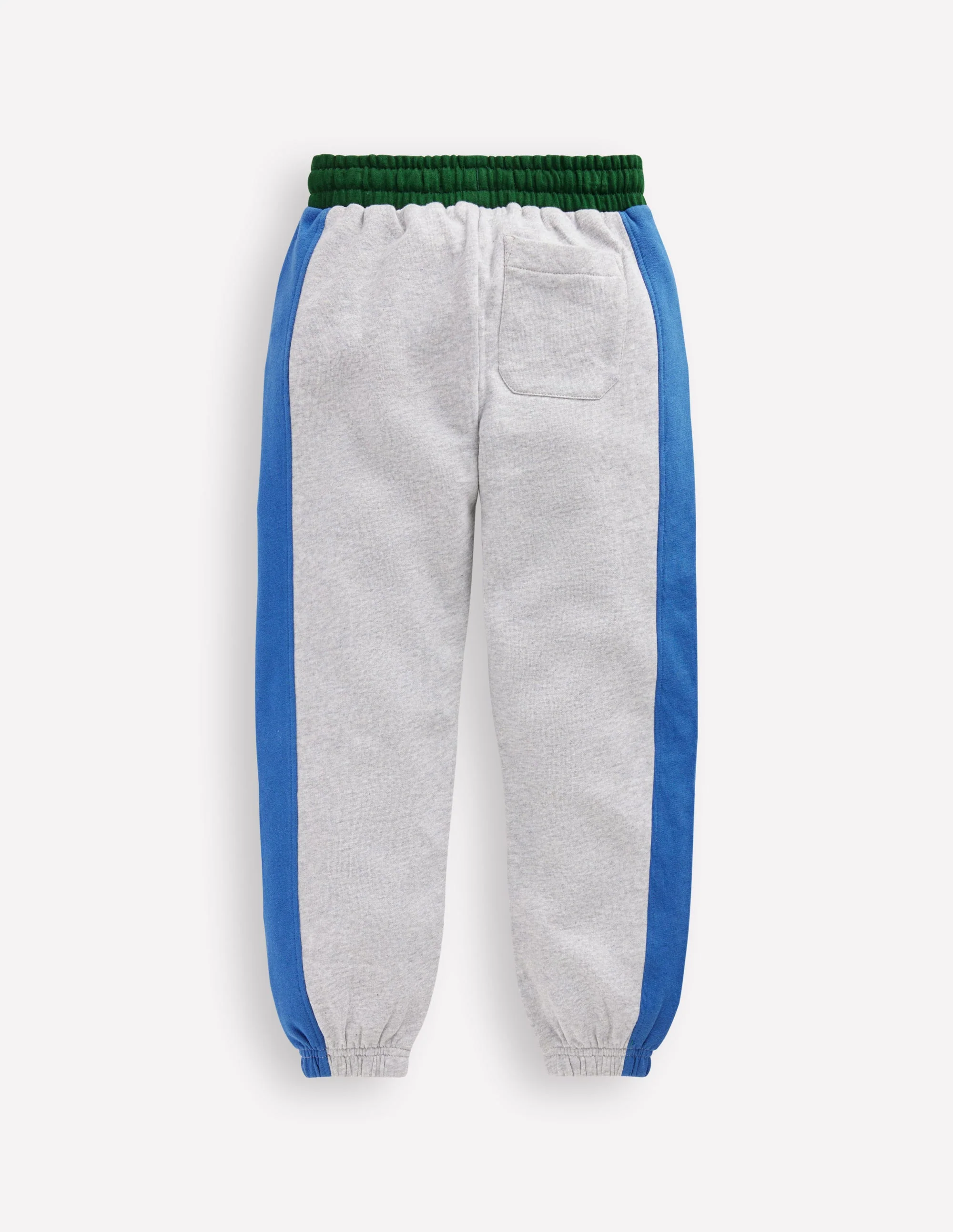 Colourblock Cuffed Joggers-Grey Colourblock