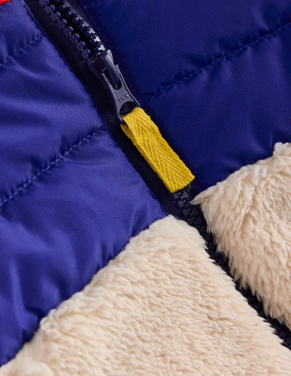 Boys Mixed Borg Jacket-Multi Colour Block