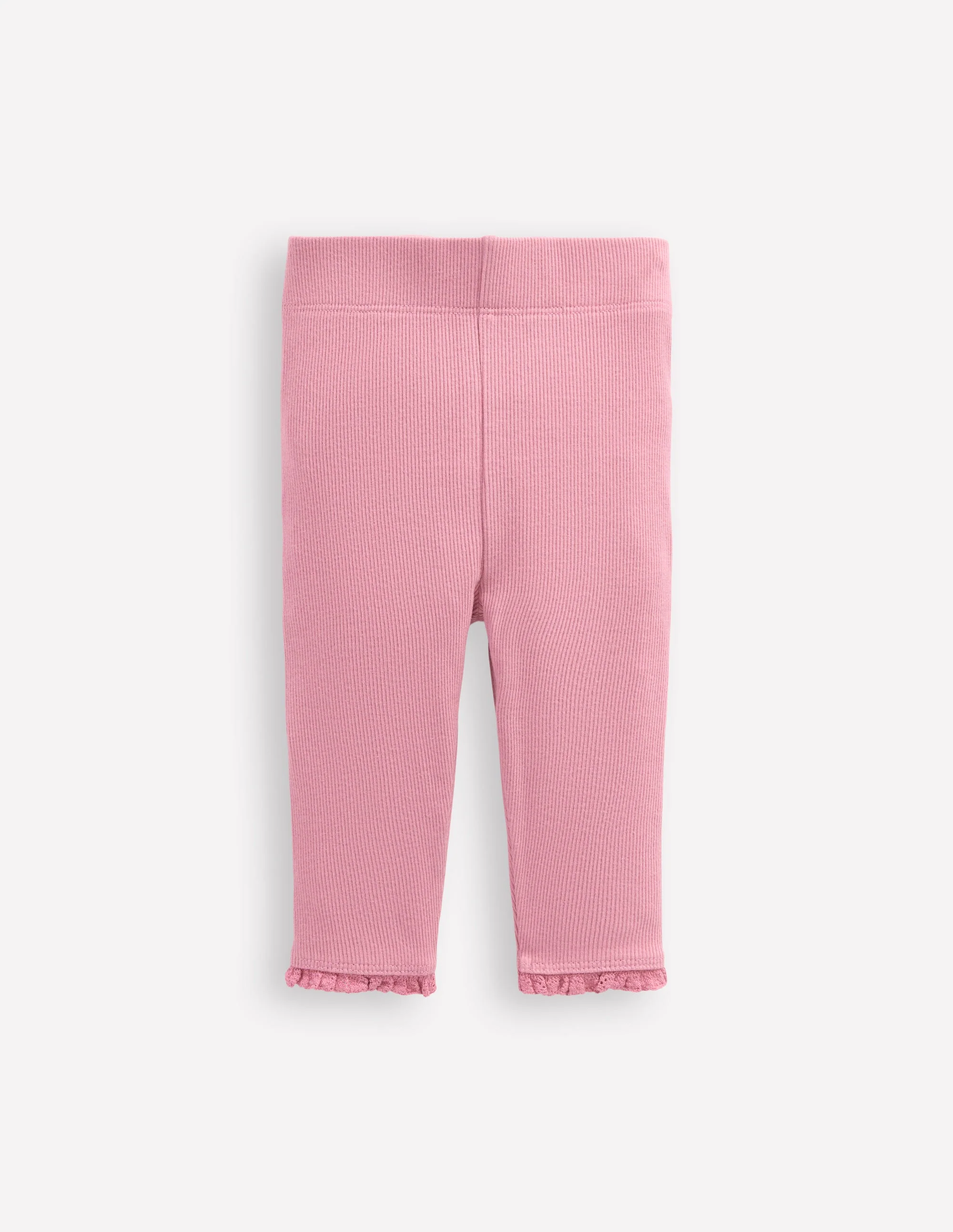 Ribbed Leggings-Vintage Pink