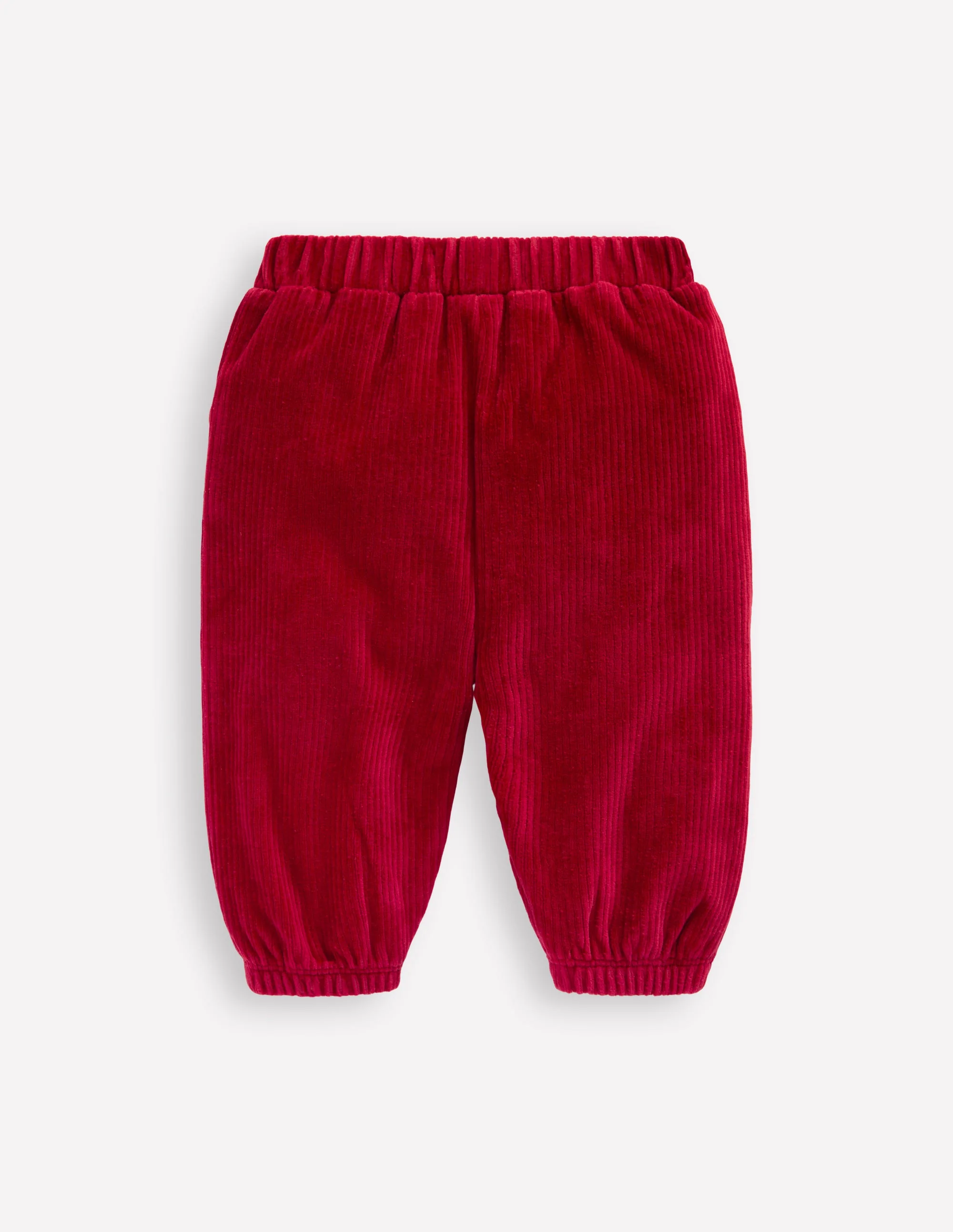 Jersey Cord Pants-Carmine Red