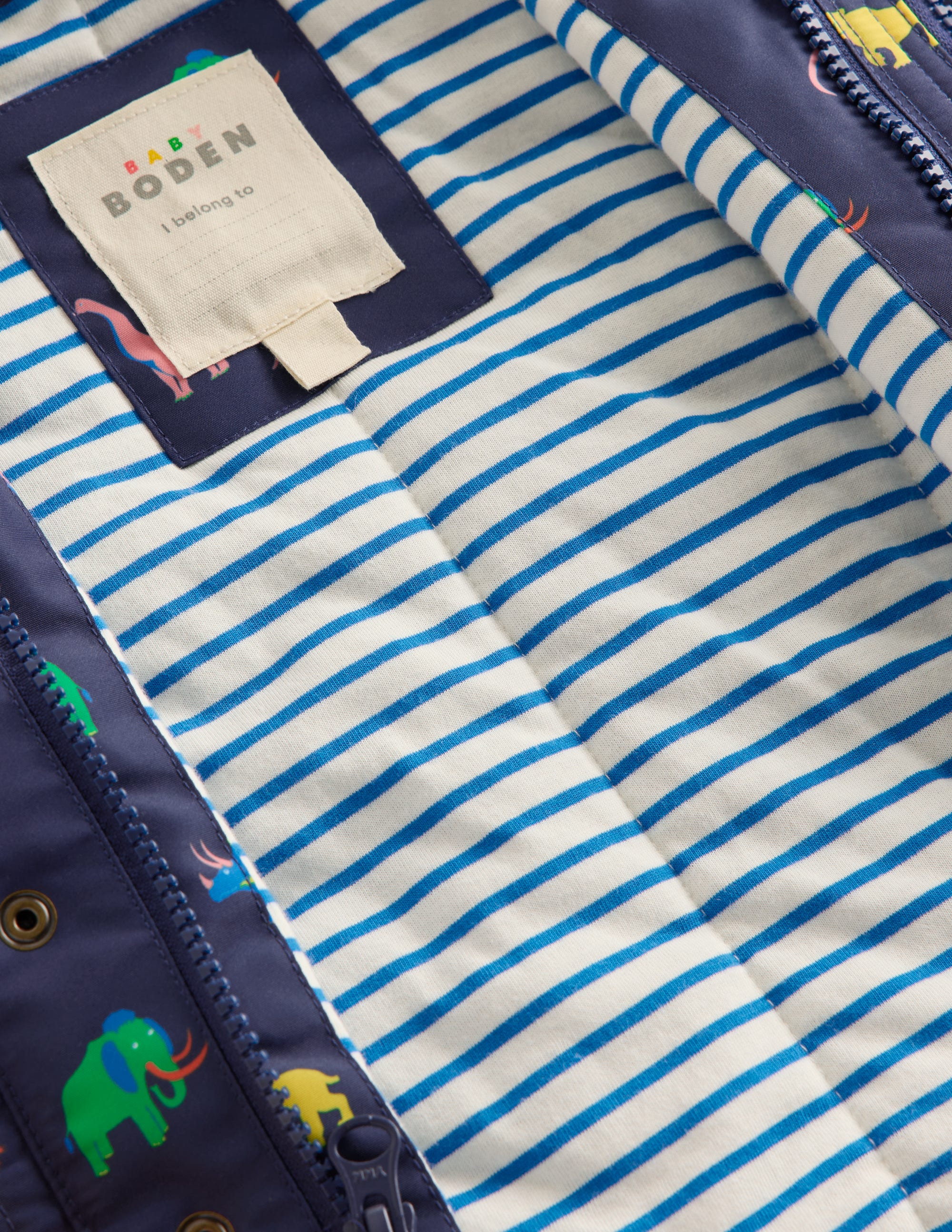 Boys 3-in-1 Coat-Navy Prehistoric Print