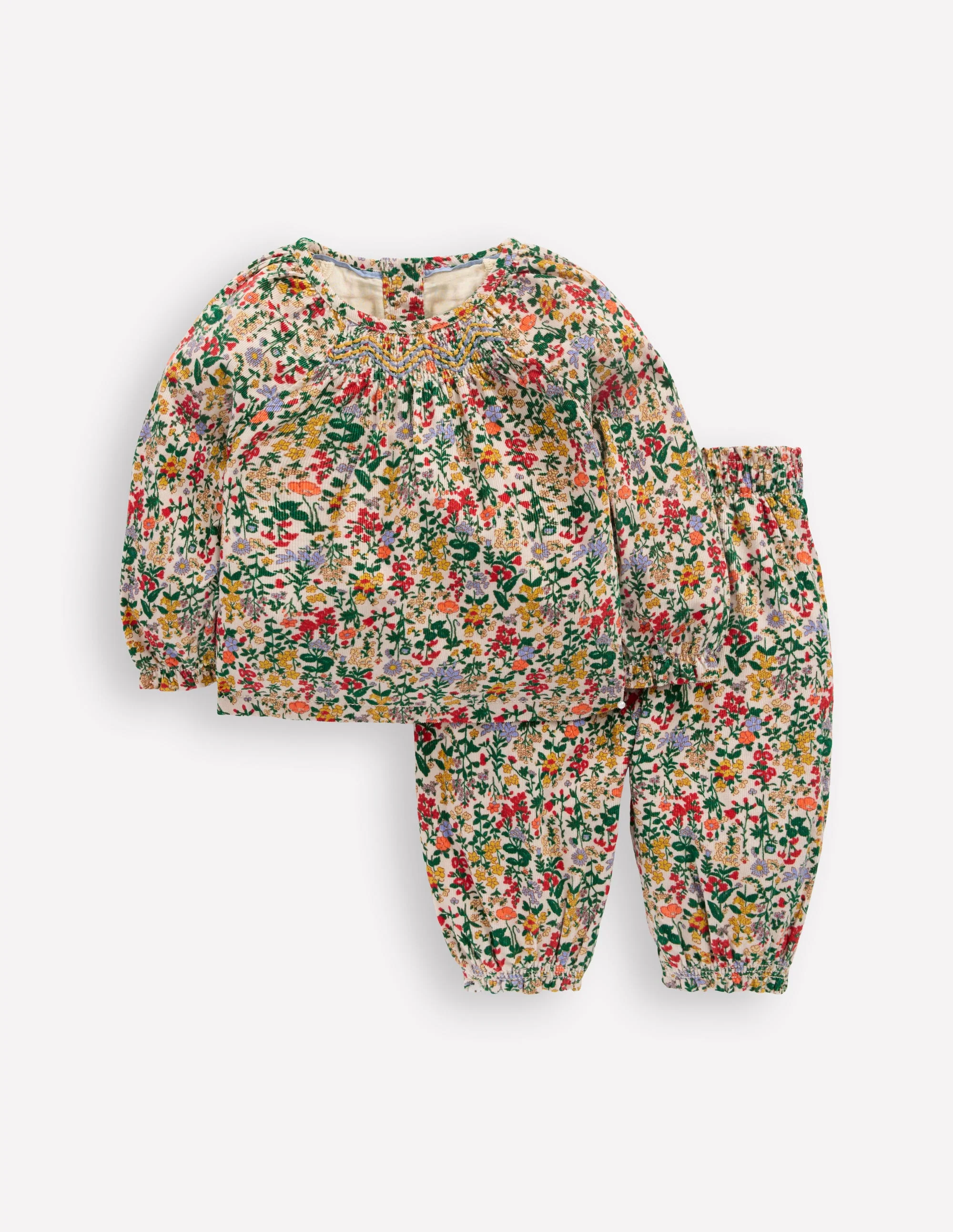 Woven Co-ord Play set-Multi Floral Meadow