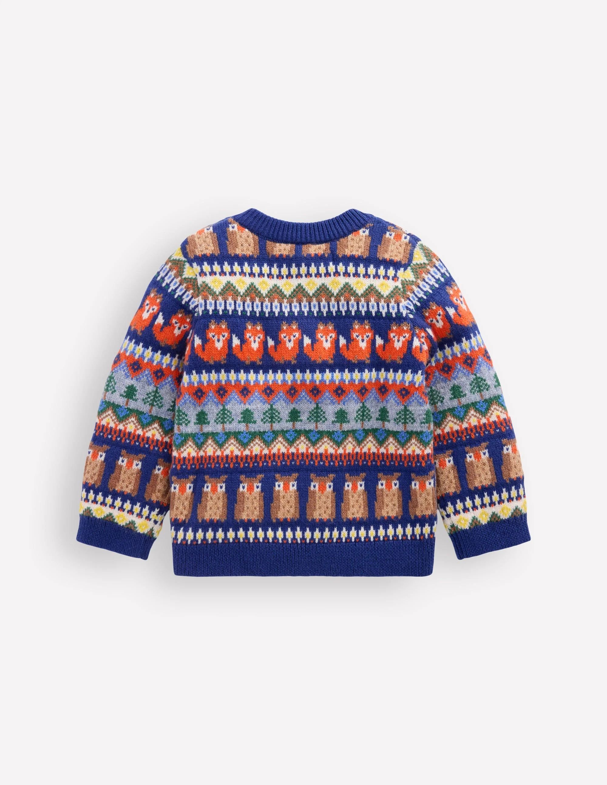 Fair isle Sweater-Multi Woodland Fair Isle