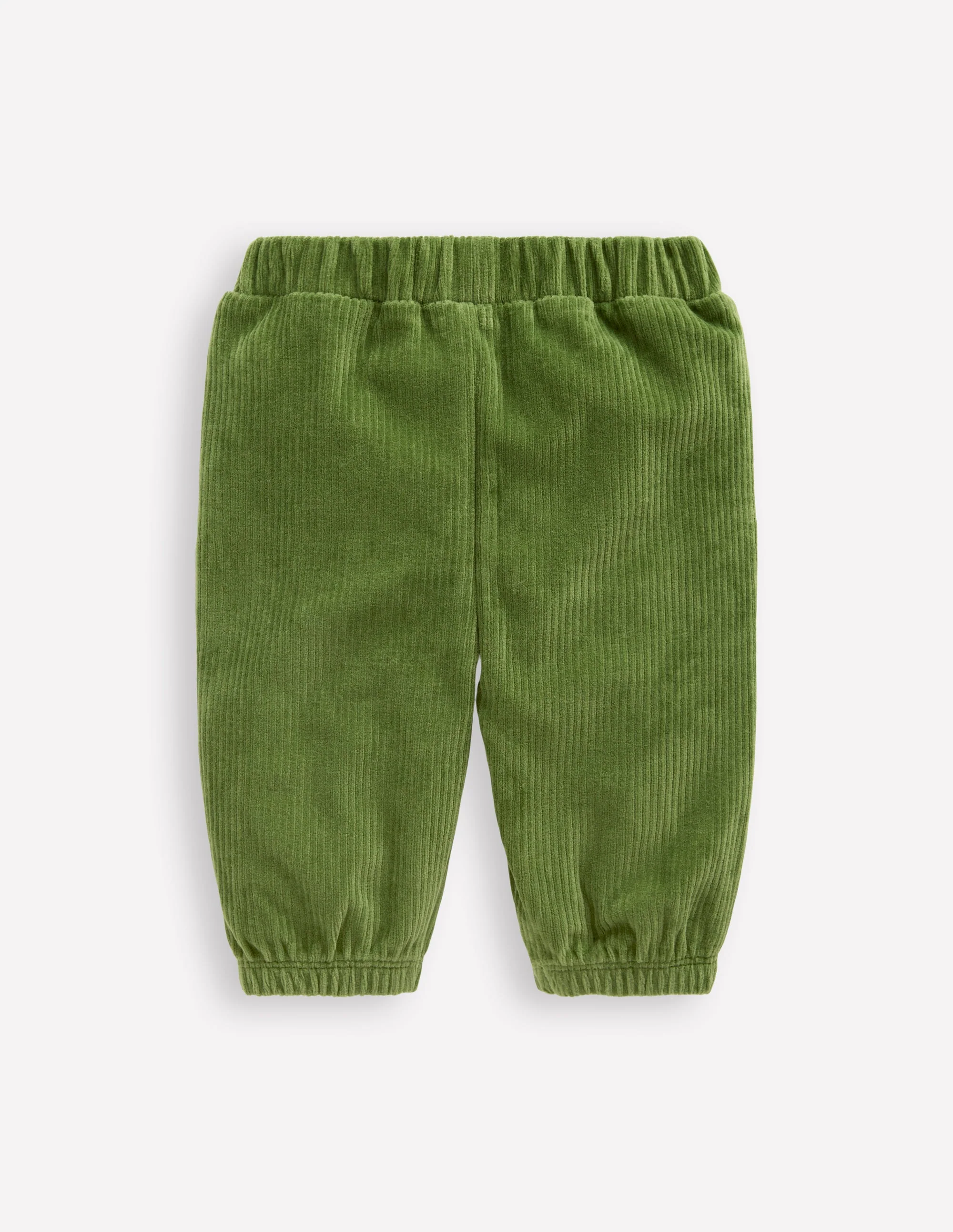 Jersey Cord Pants-Broccoli Green
