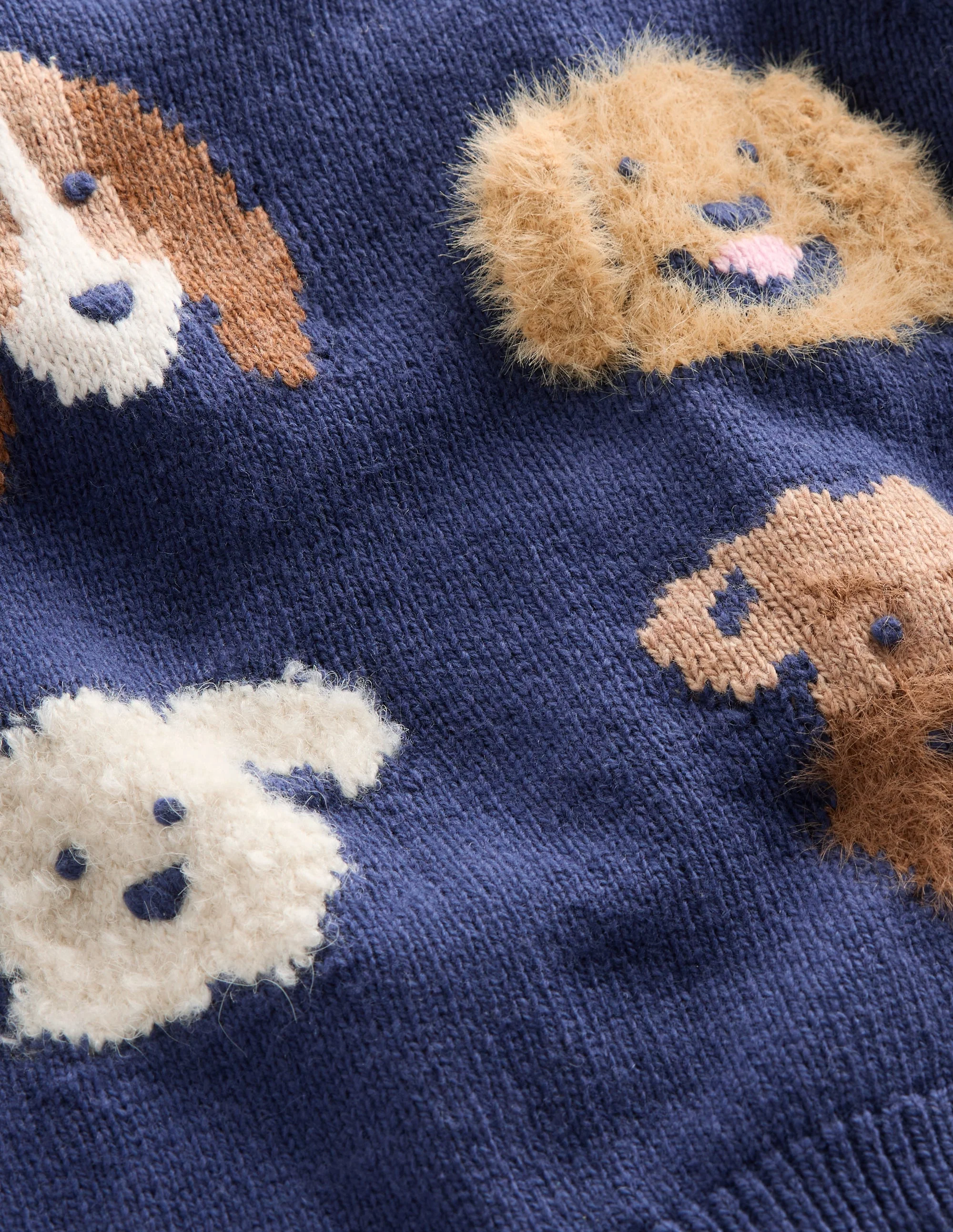 Novelty Logo Sweater-College Navy Dogs