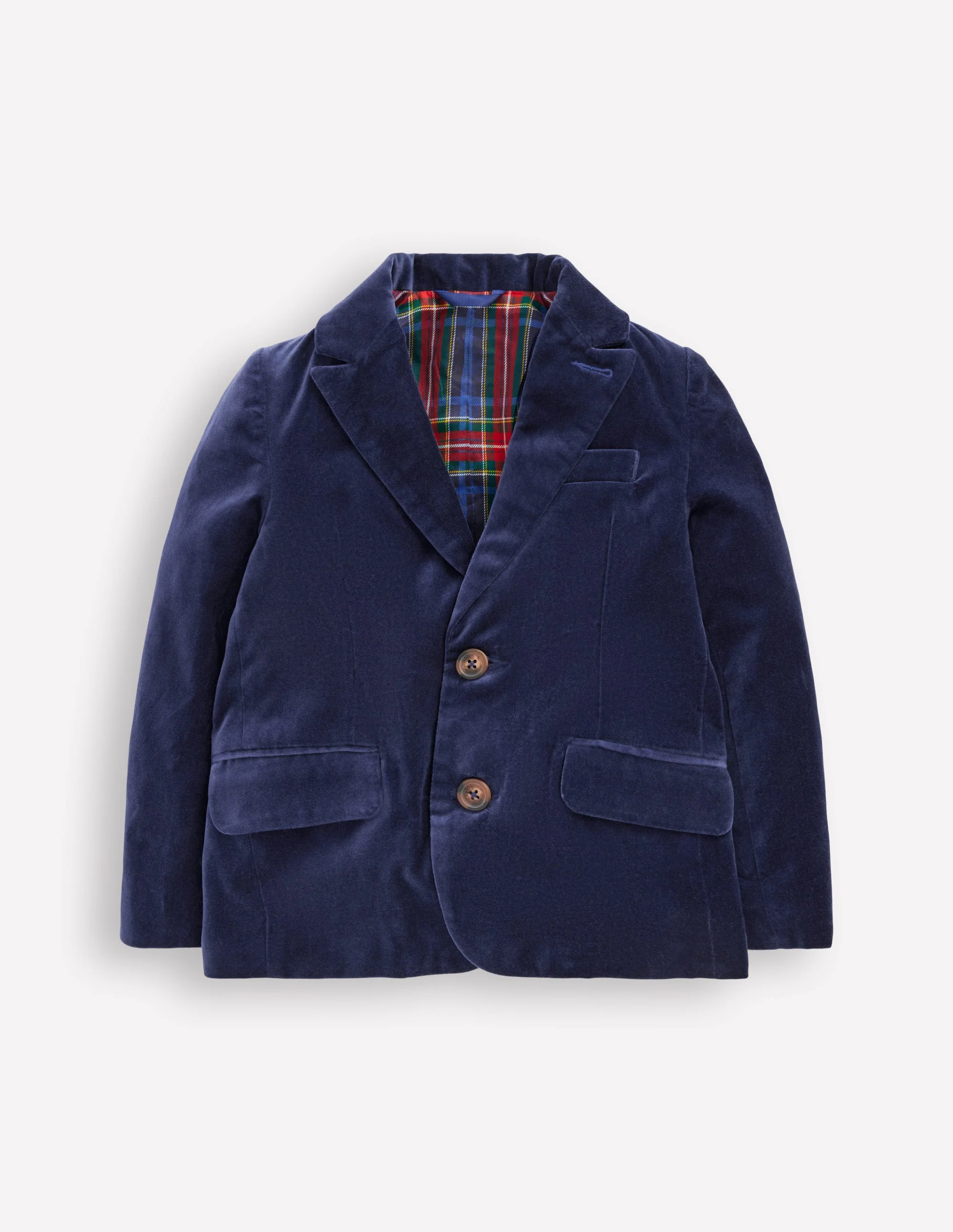 Classic Velvet Blazer-College Navy Velvet