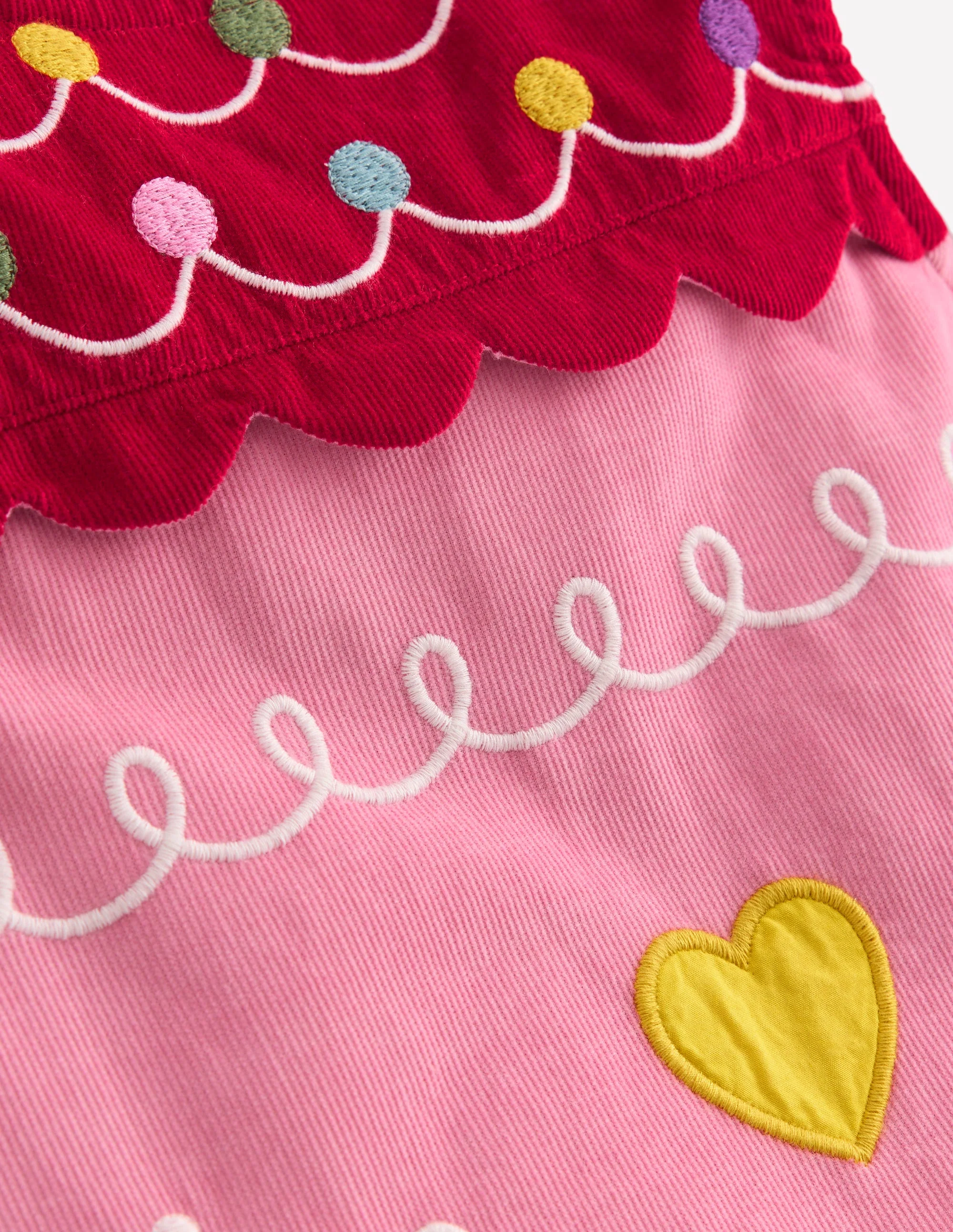 Novelty Cord Dress Set-Gingerbread House