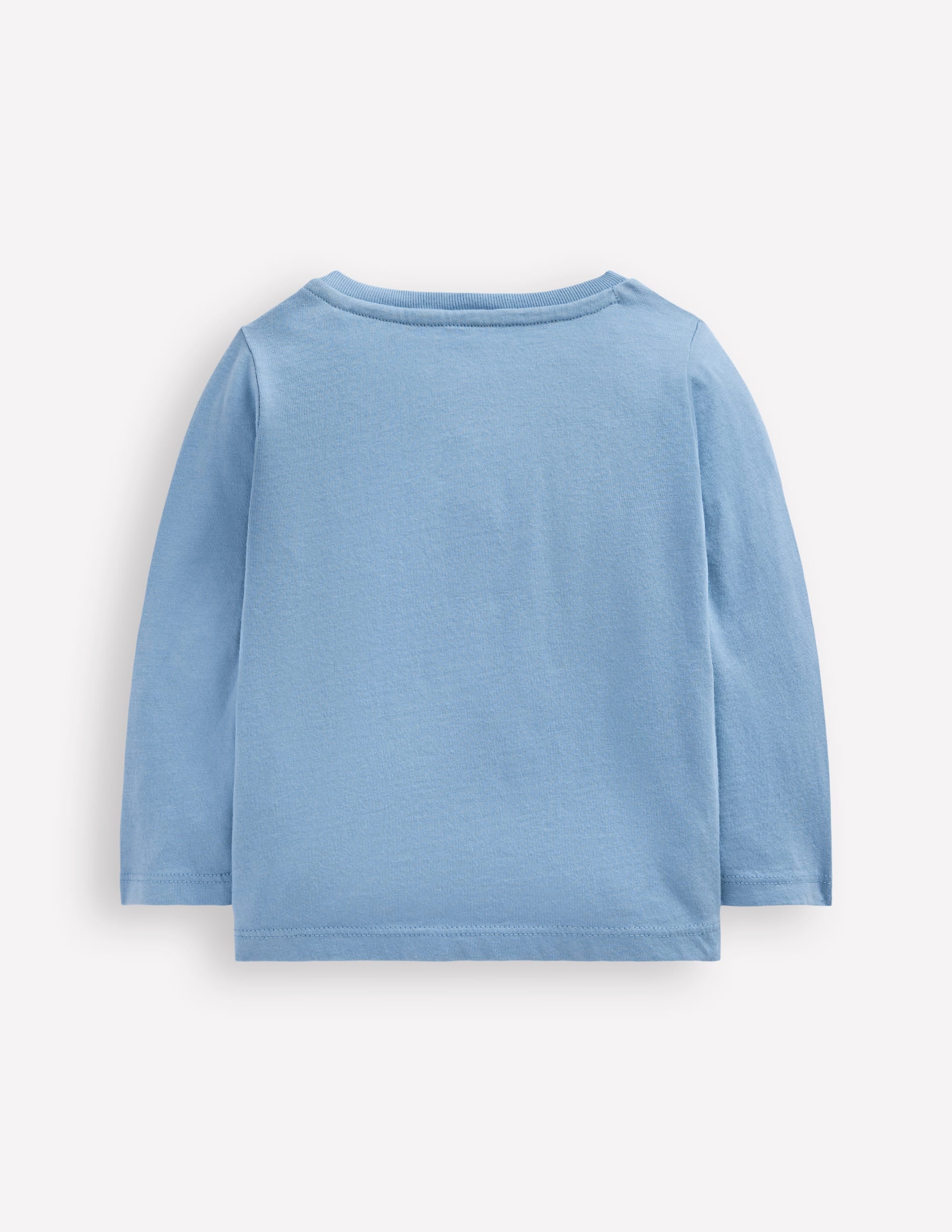 Long Sleeve Applique T-Shirt-Blue Rockets