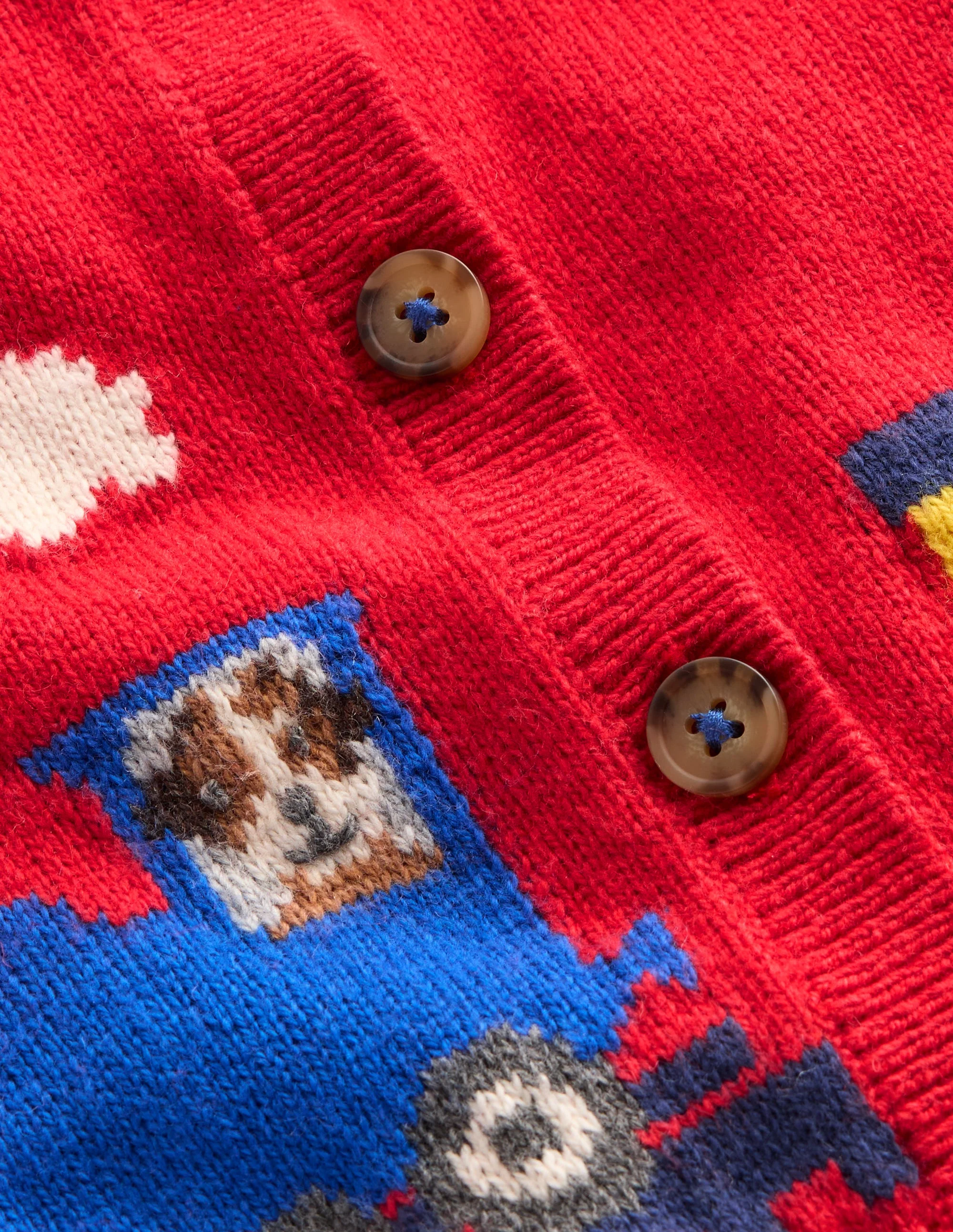 Novelty Logo Cardigan-Rockabilly Red Trains