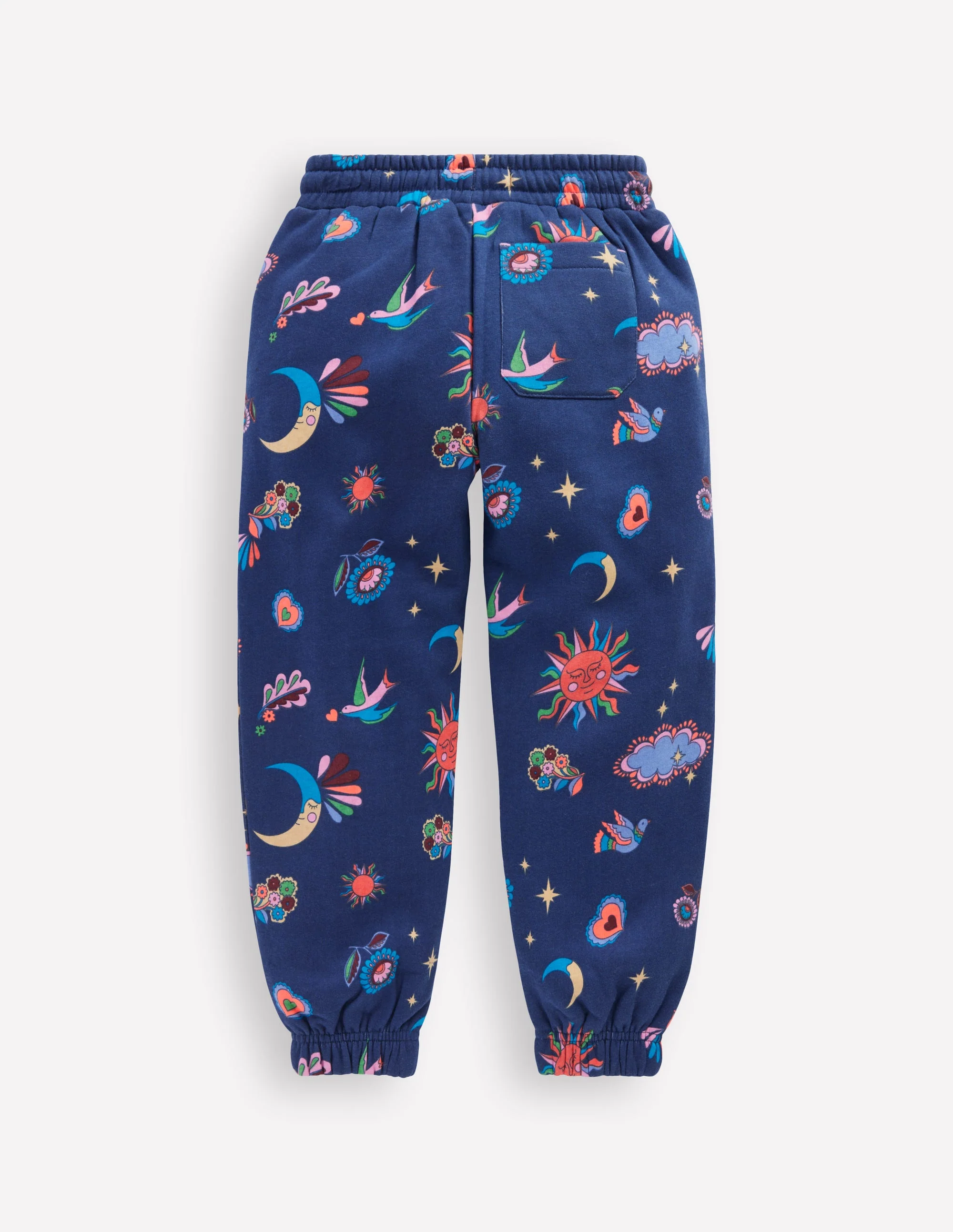 Printed Cosy Sweatpants-College Navy Celestial