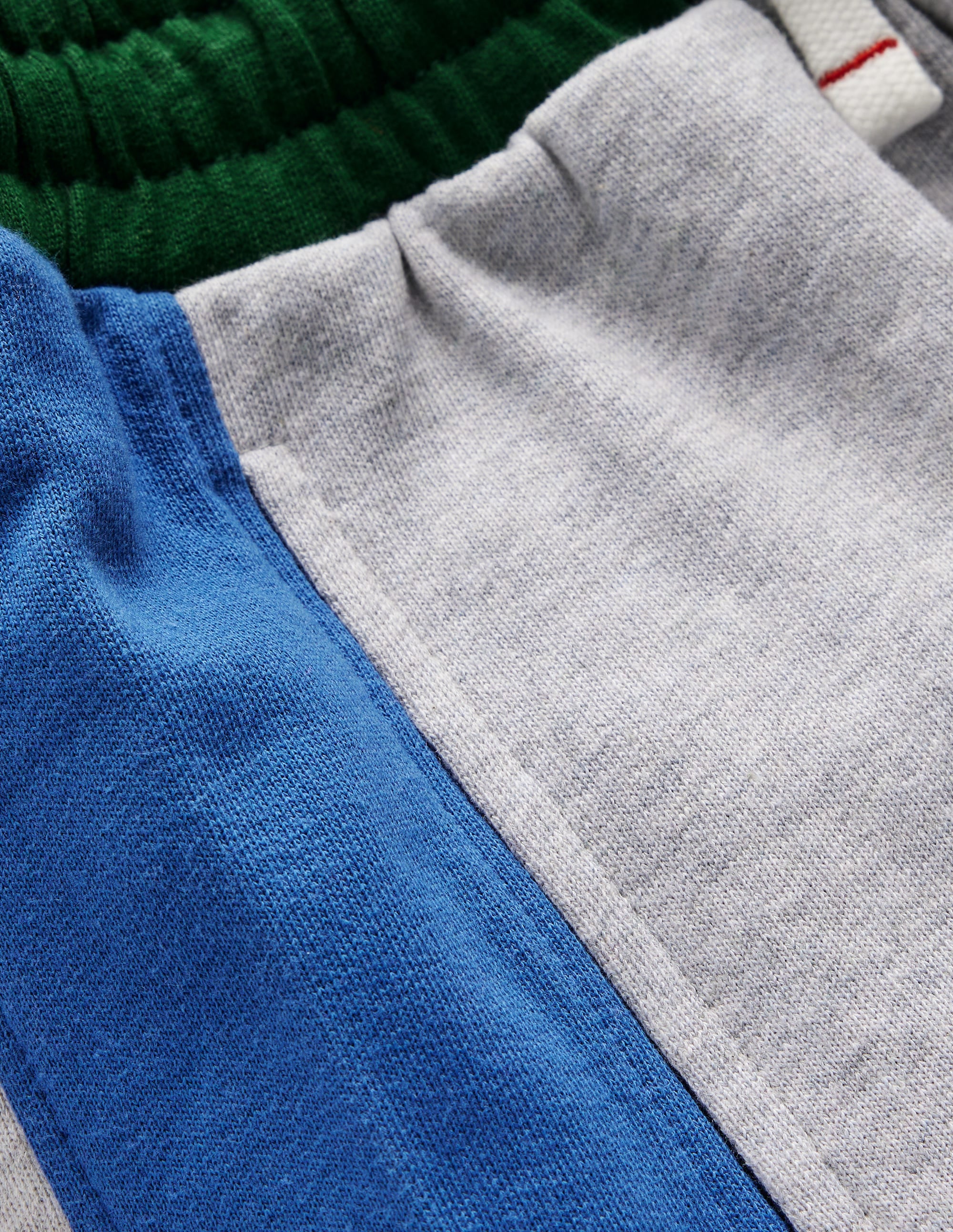 Colourblock Cuffed Joggers-Grey Colourblock