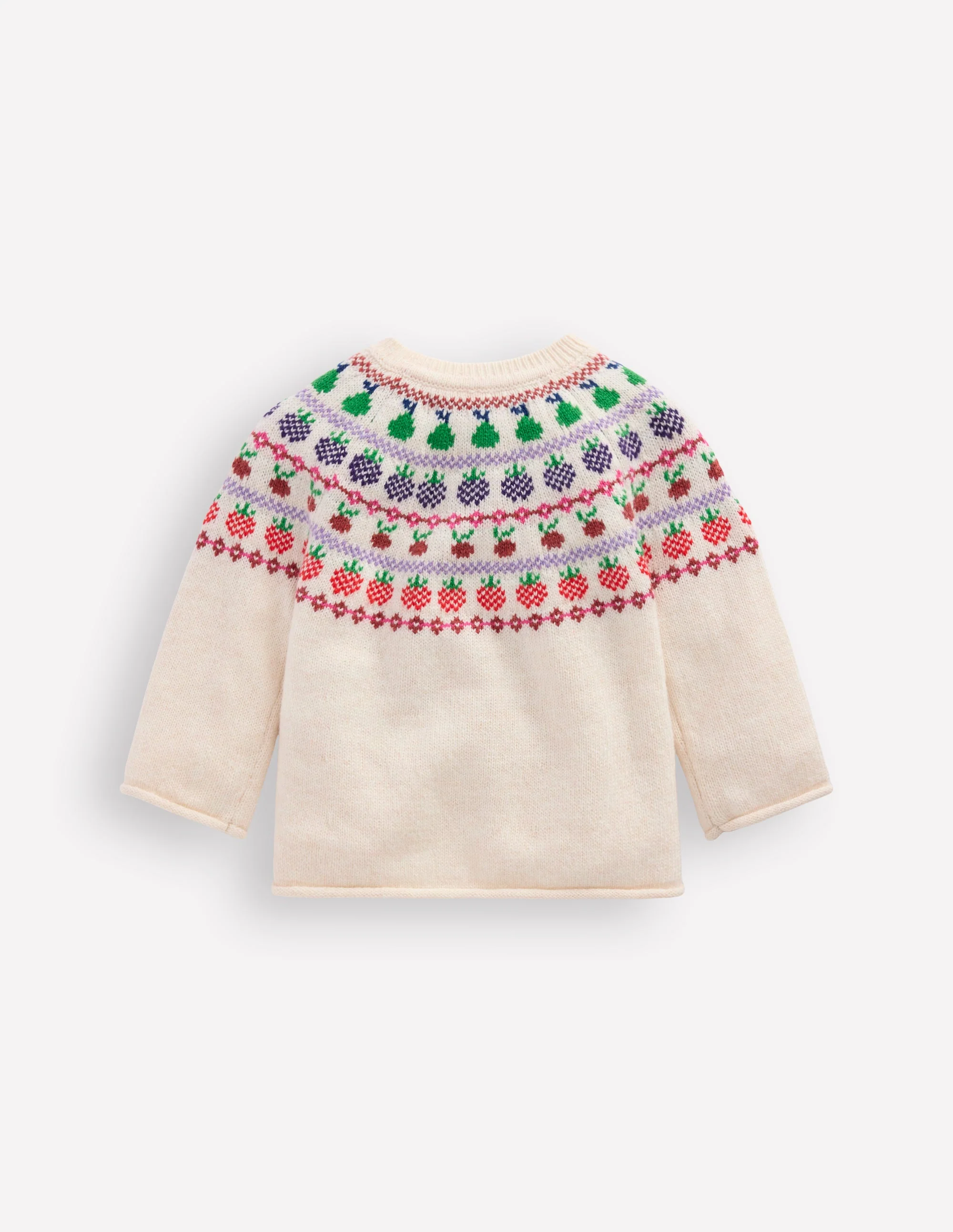 Fair Isle Cardigan-Multi Fruit