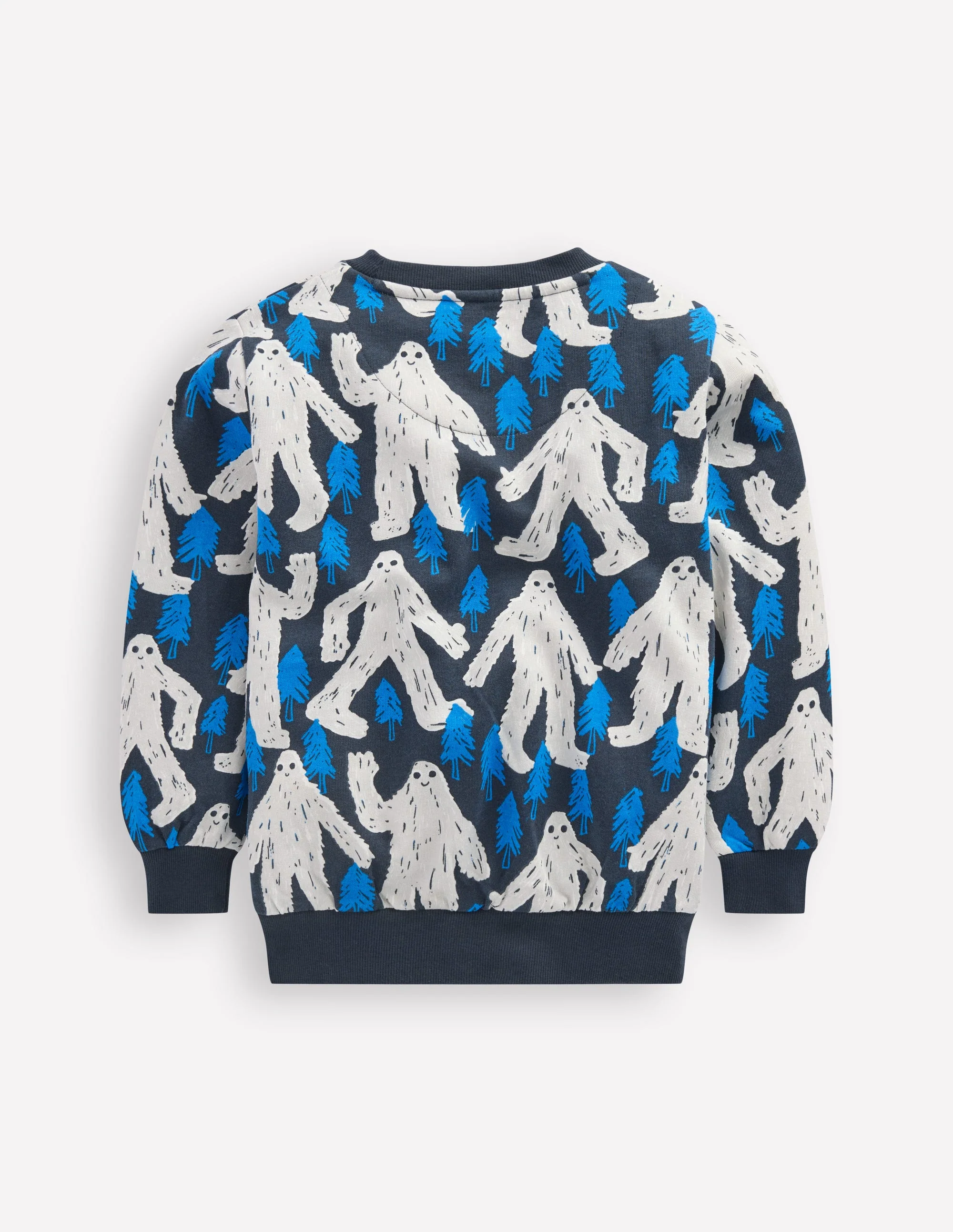 Everyday Printed Sweatshirt-Directoire Blue Yetti