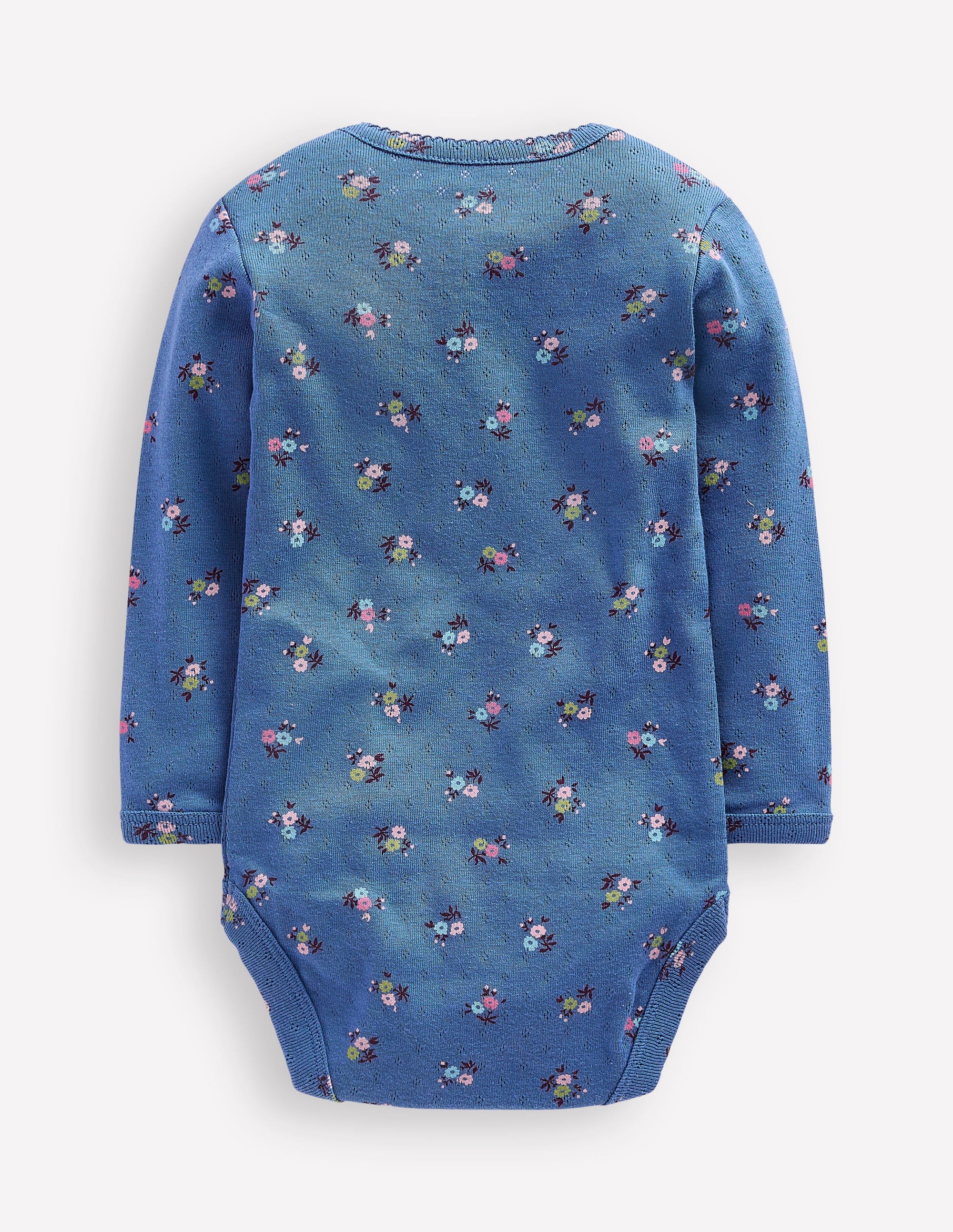 3-pack Pointelle Bodies-Pink/Blue Ditsy Floral