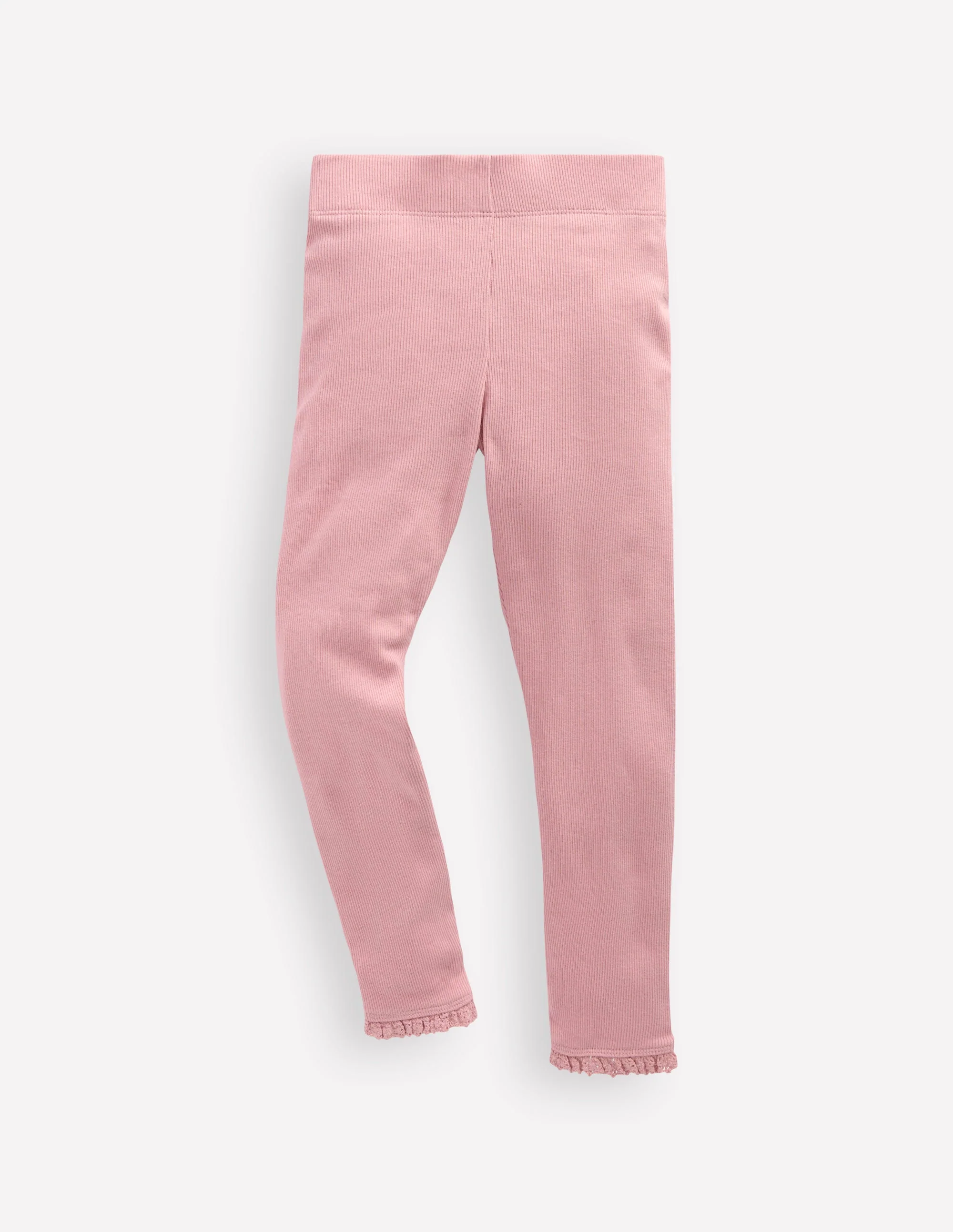 Ribbed Leggings-Vintage Pink