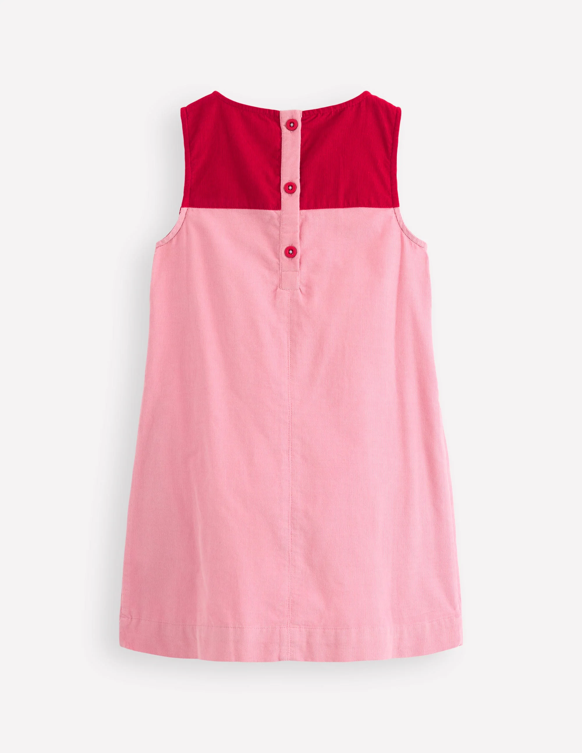 Logo Pinafore Dress-Formica Pink Gingerbread House