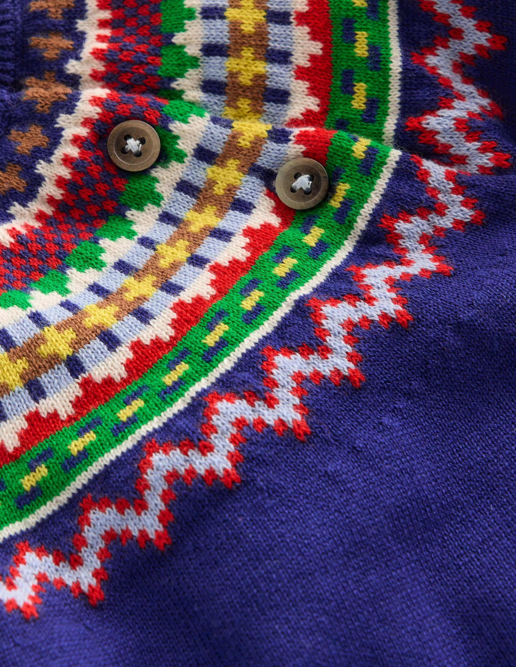 Knitted Play Set-Sapphire Blue Fair Isle