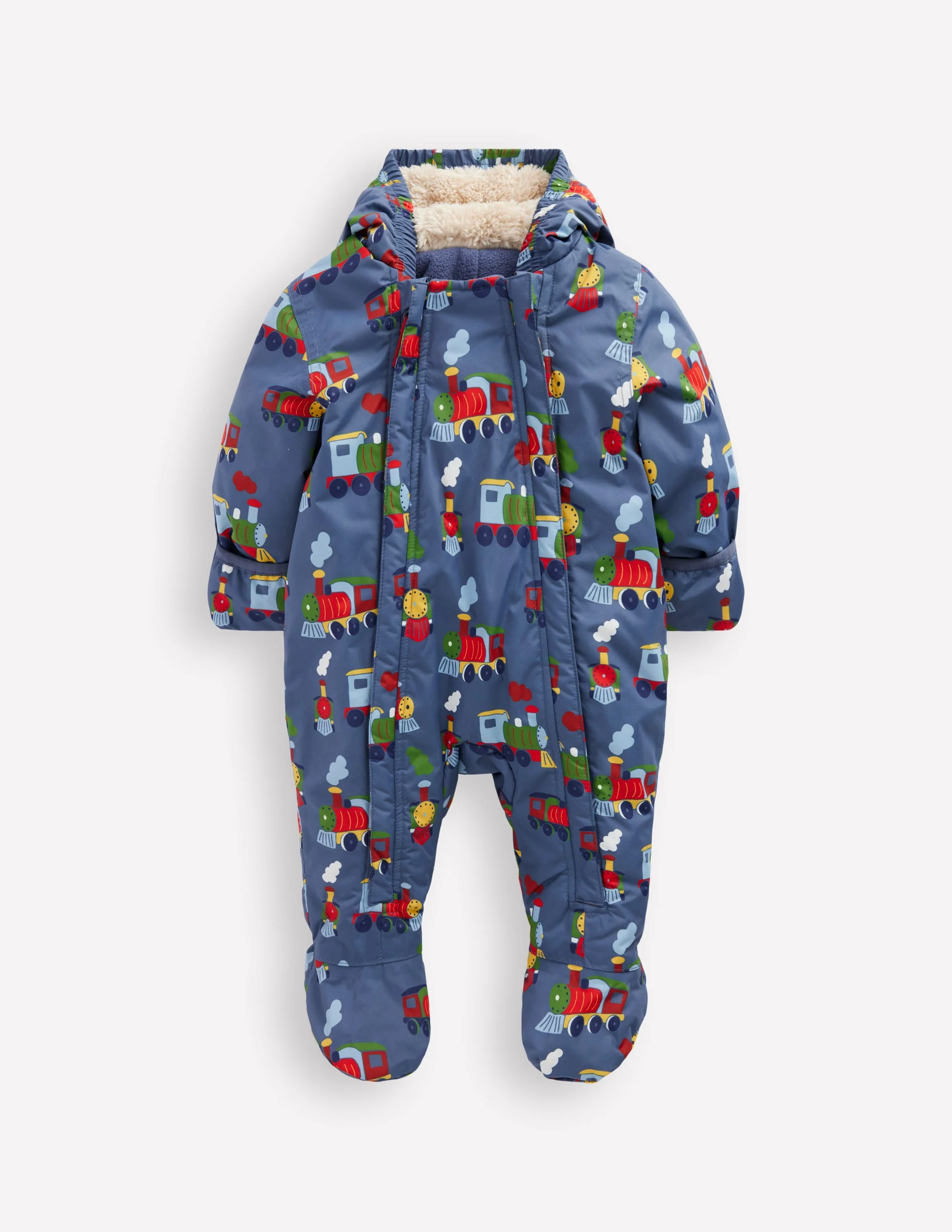 Boys Snowsuit-Blue Trains