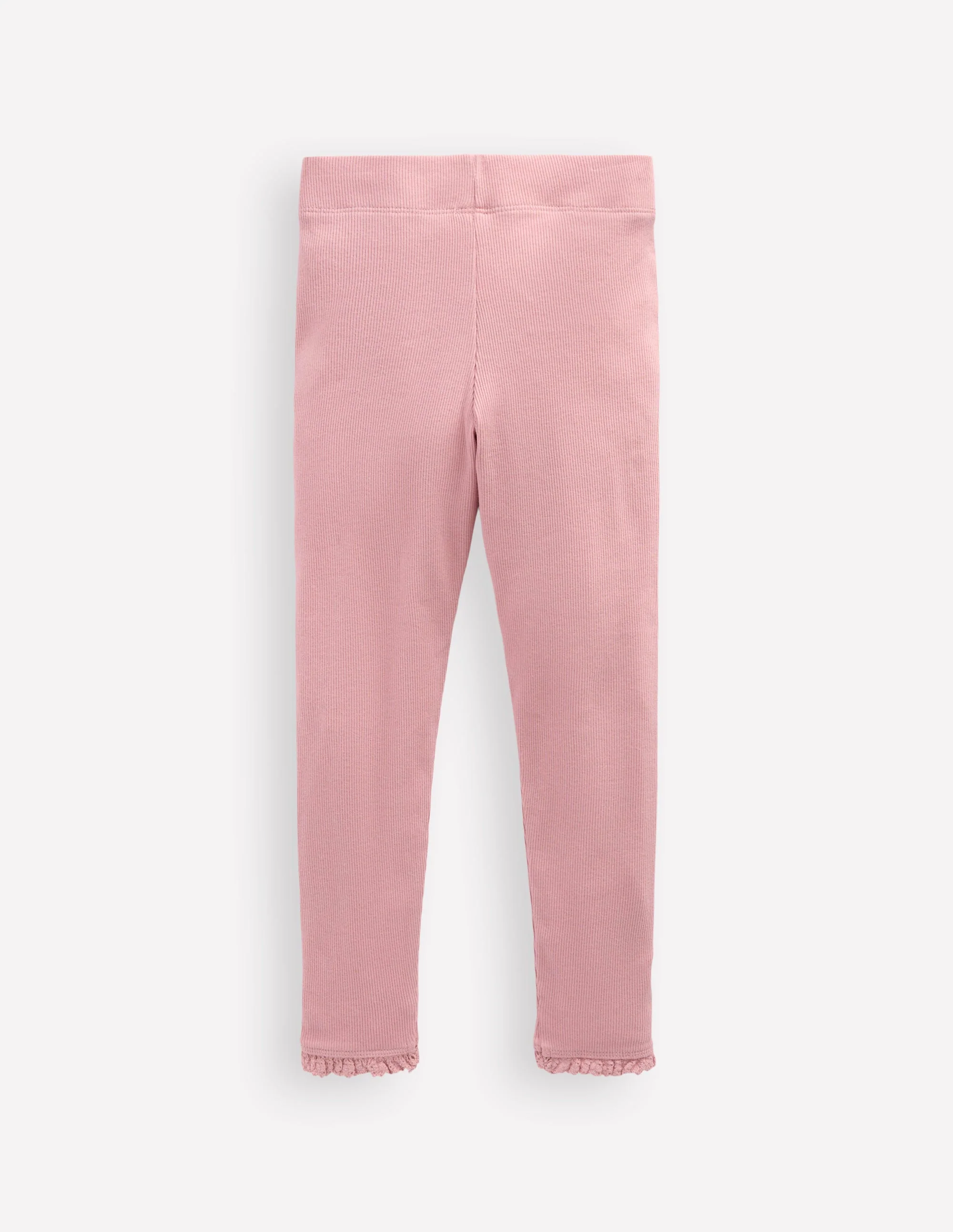Ribbed Leggings-Vintage Pink