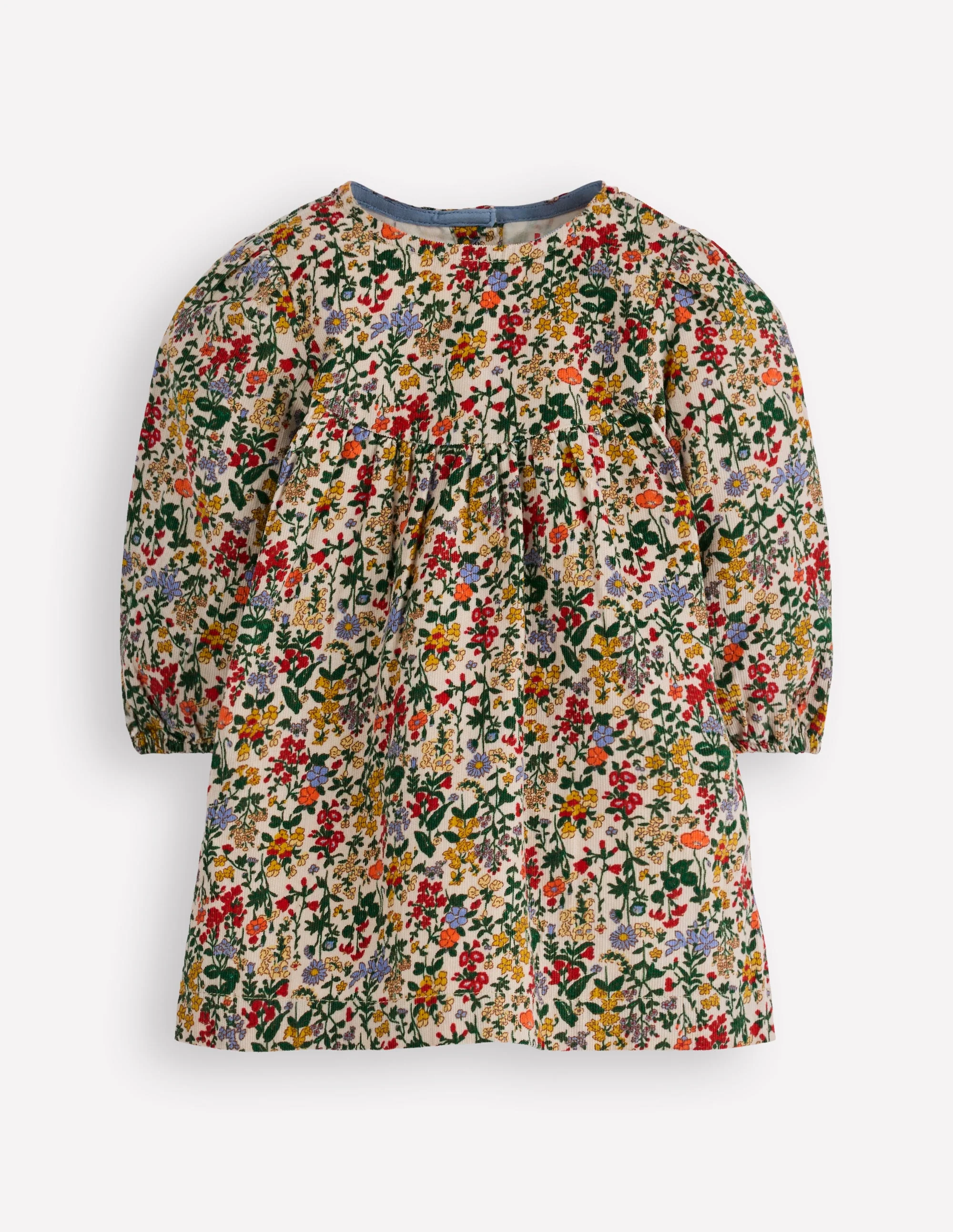 Yoke Detail Woven Dress-Small Flower Meadow