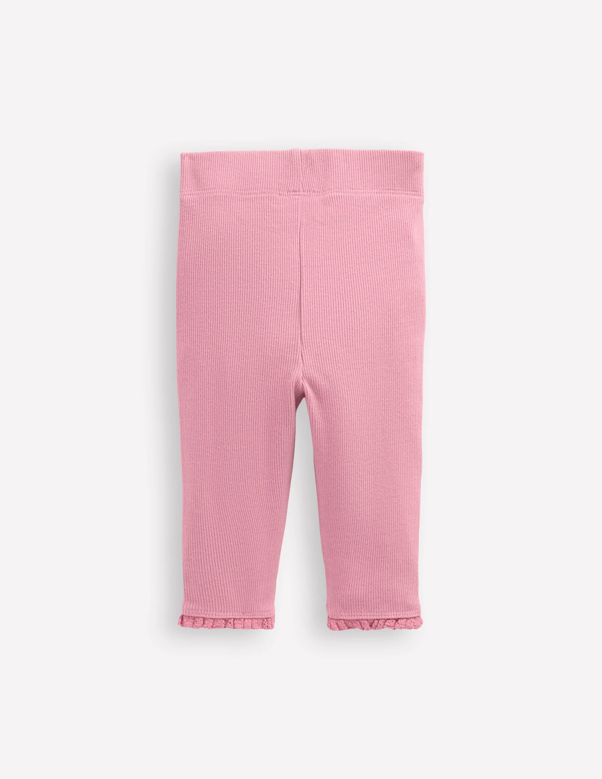 Ribbed Leggings-Vintage Pink