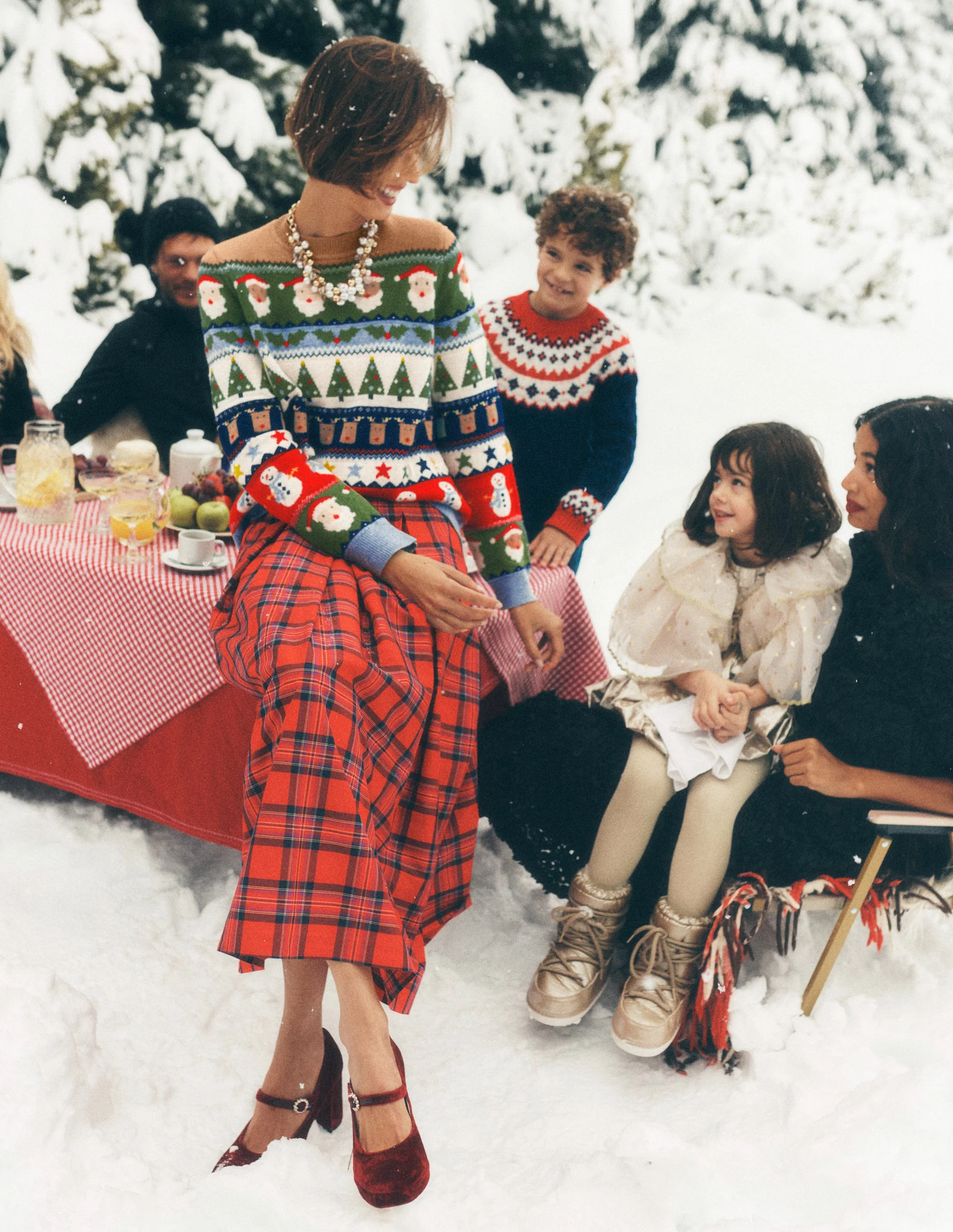 Edie Fair Isle Sweater-Multi, Christmas Fair Isle