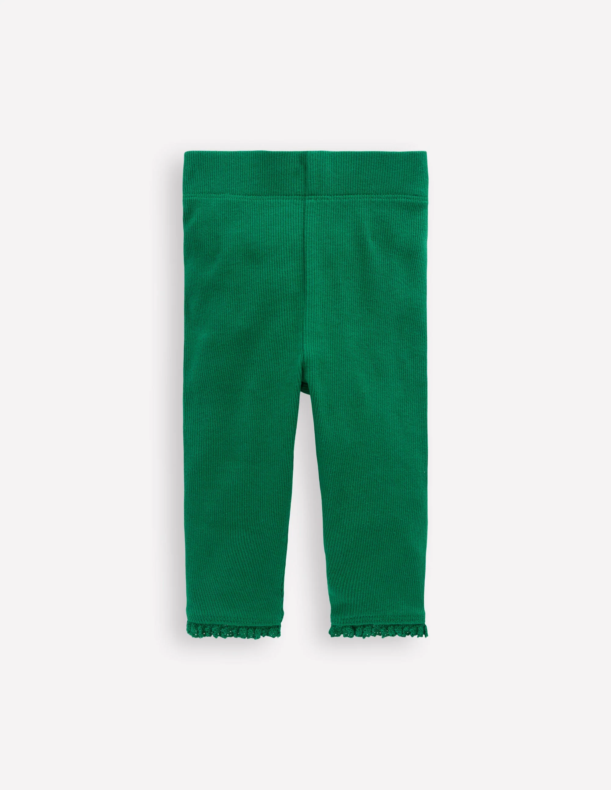 Ribbed Leggings-Jewel Green