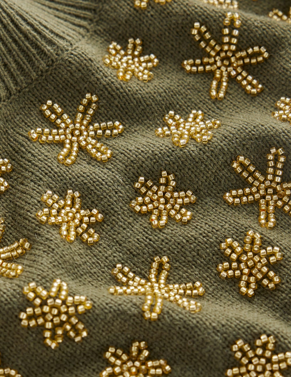 Elizabeth Embellished Sweater-Leaf Green