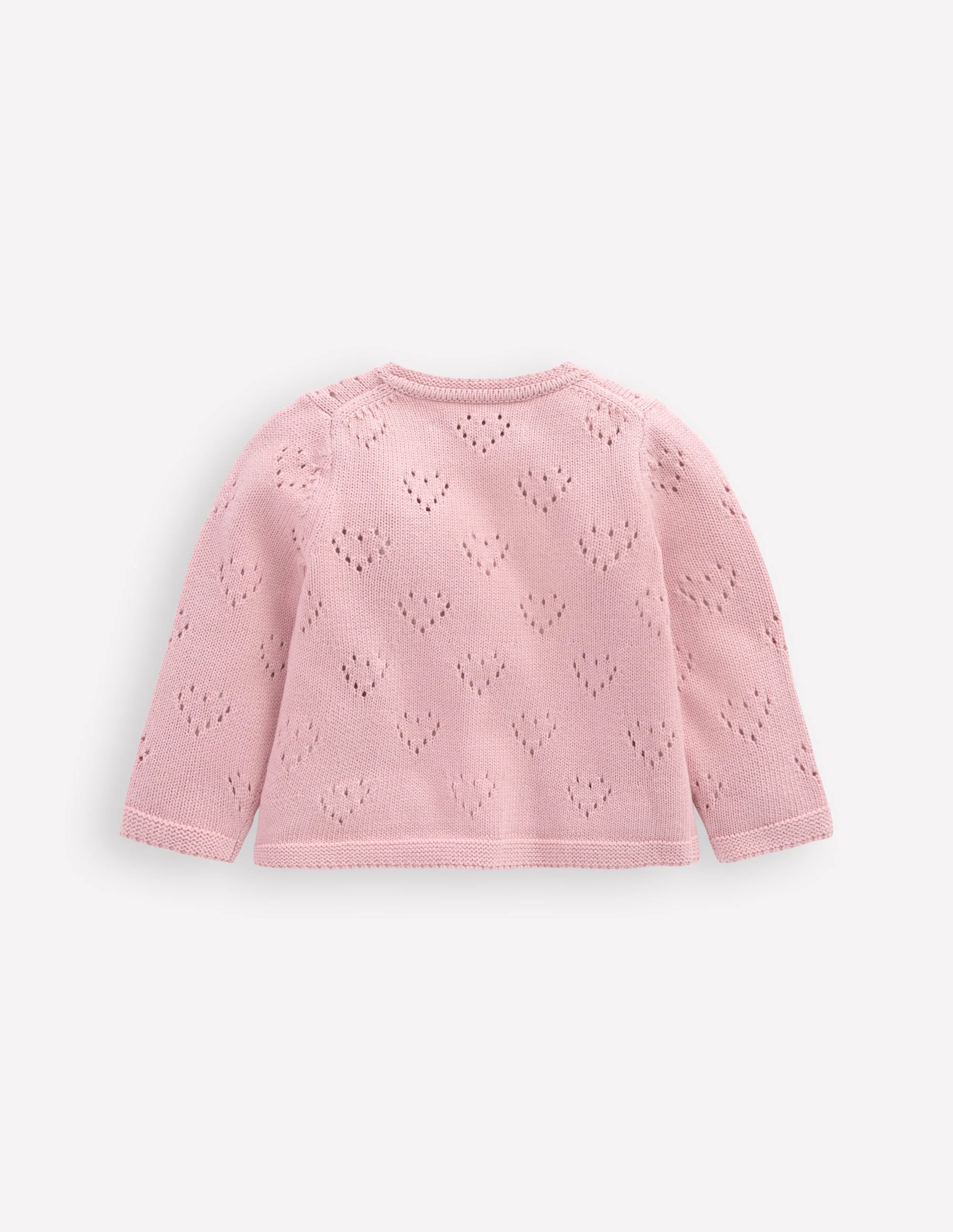 Pretty Pointelle Cardigan-Vintage Pink