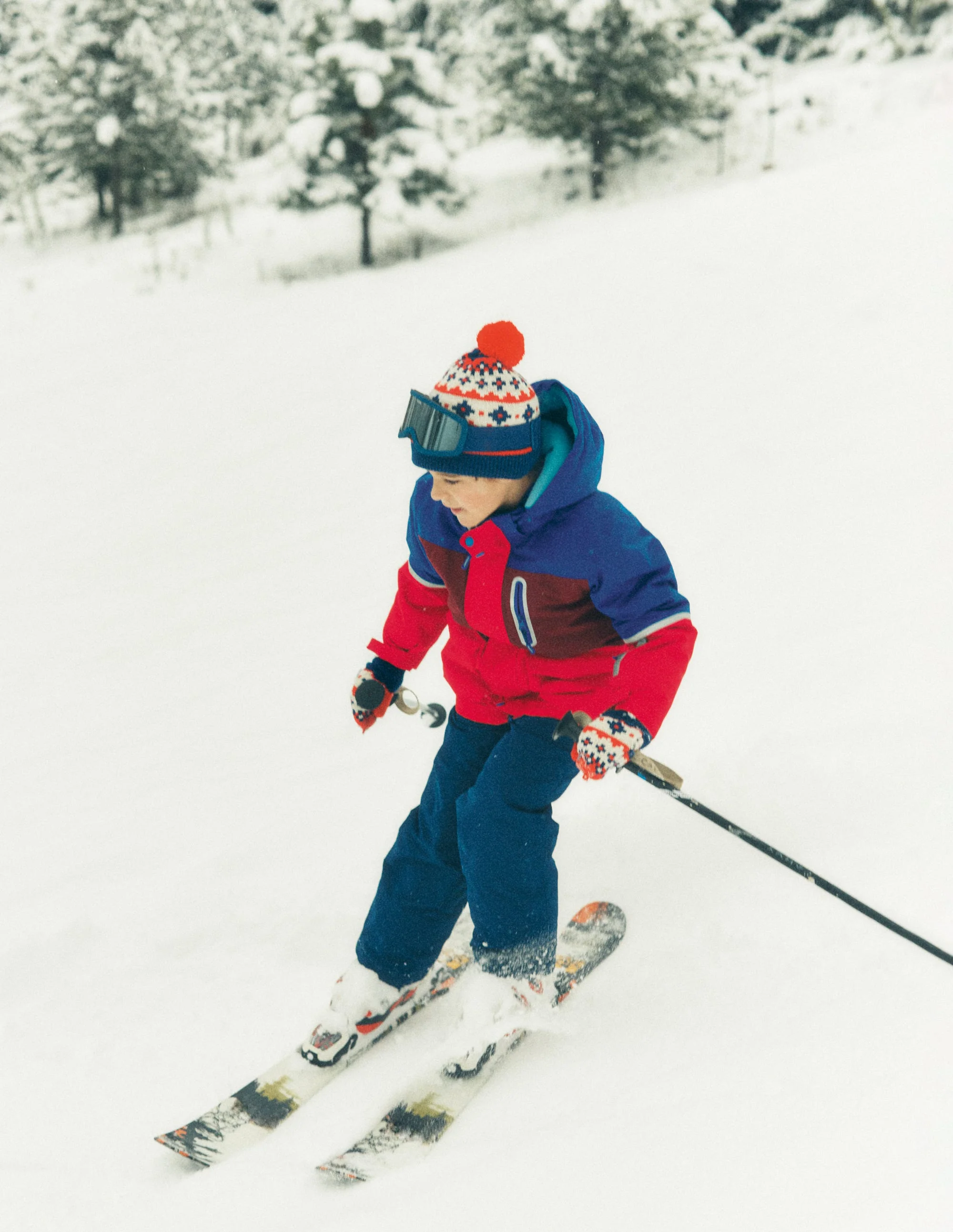 All-weather Waterproof Coat-Red Chevron Colourclock