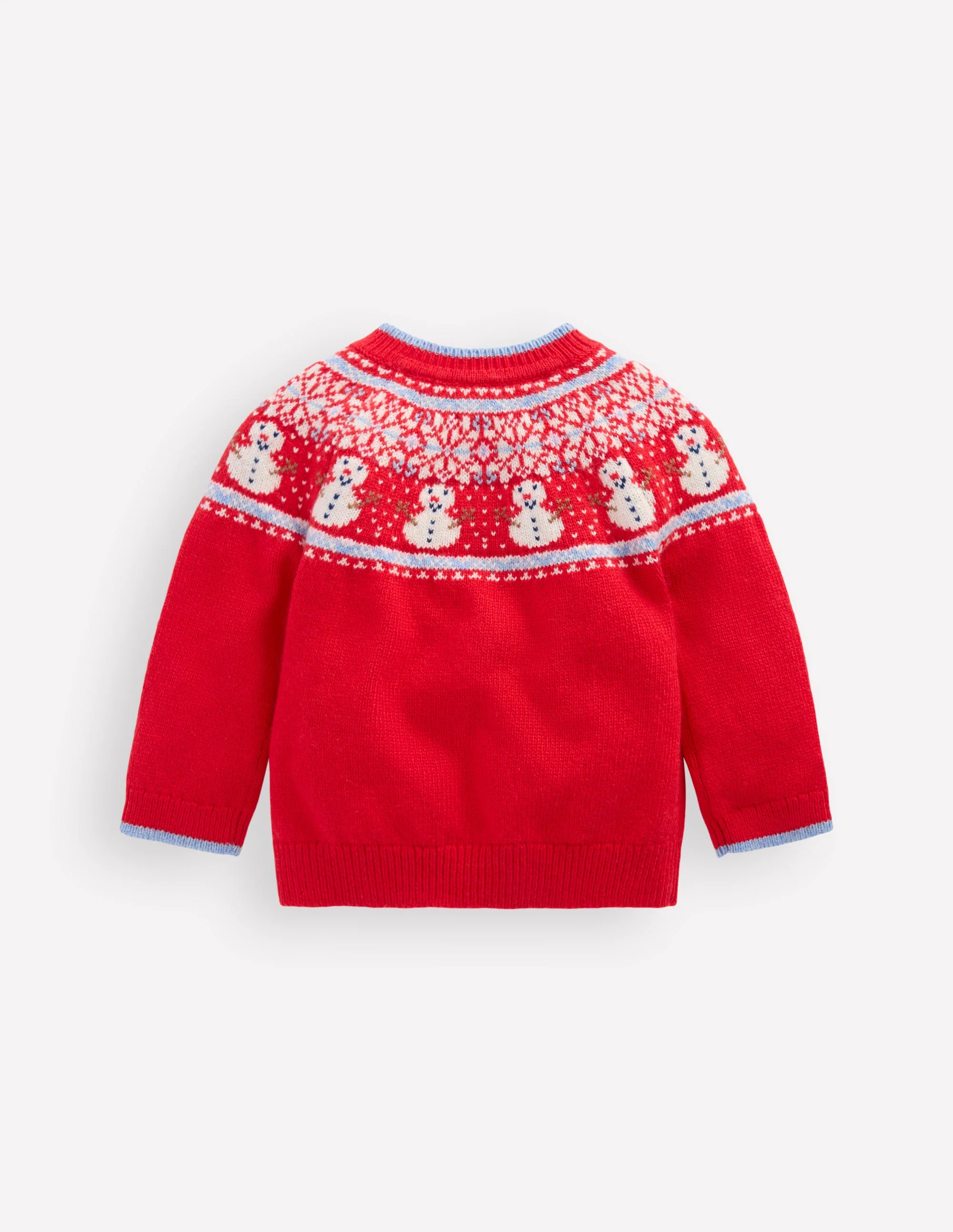Fair isle Sweater-Red Snowman